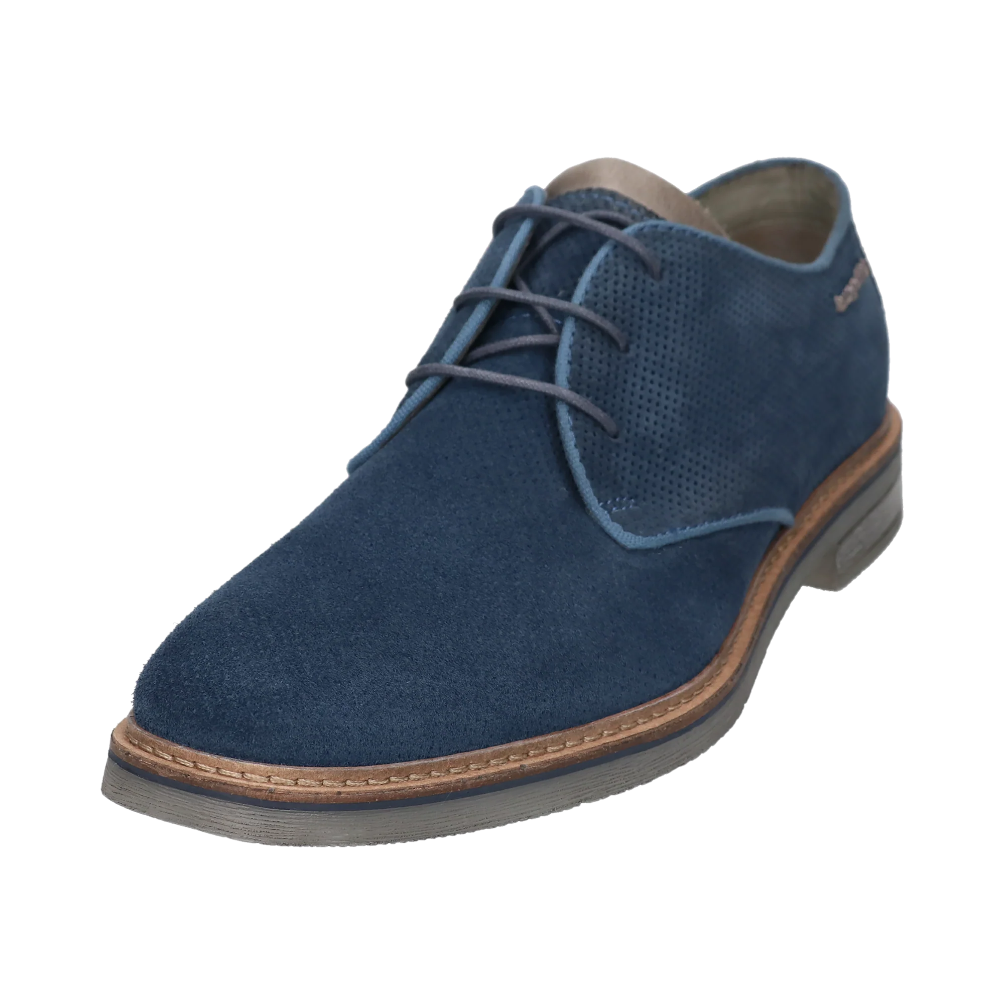 Leder Business Schnürer hellblau - Image 2
