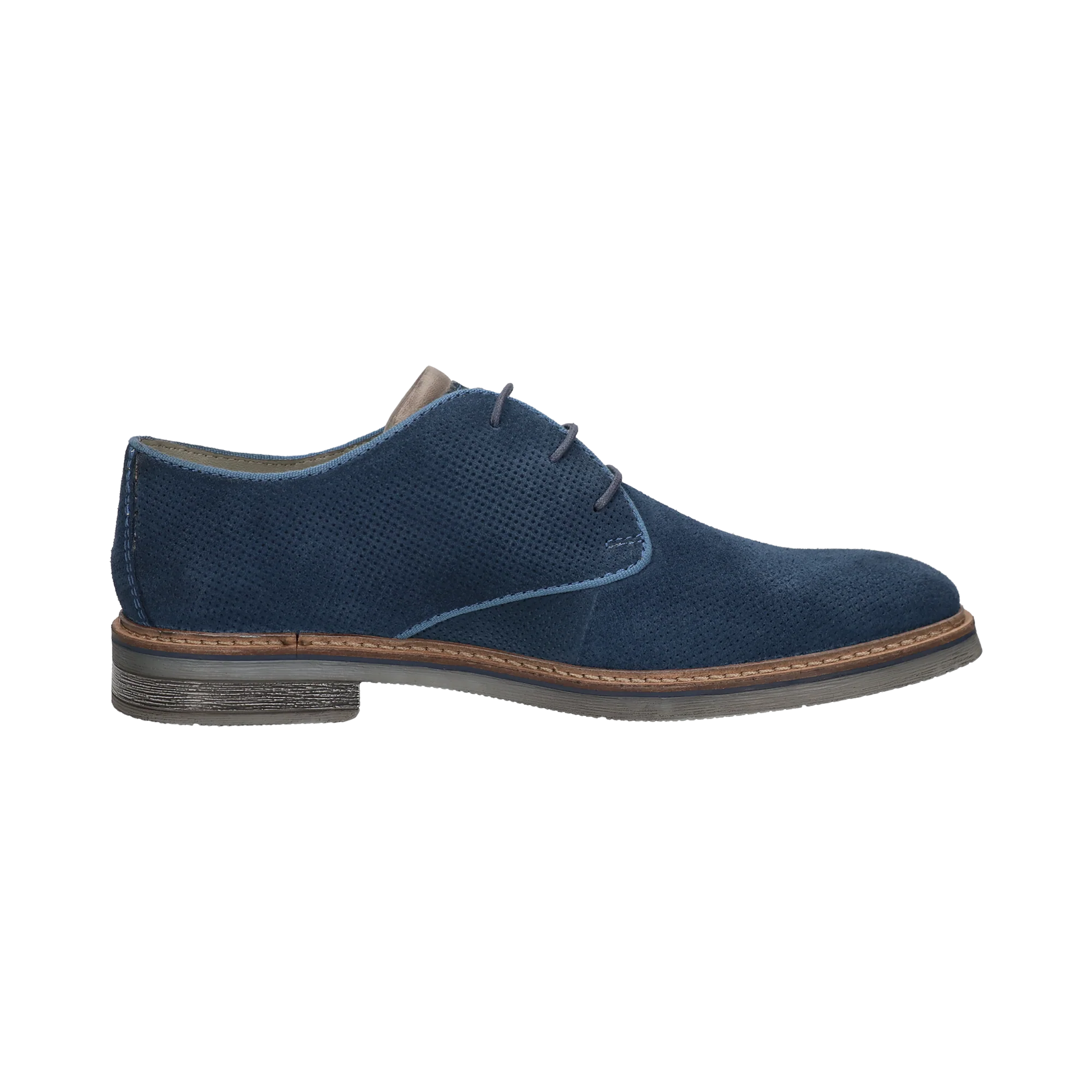 Leder Business Schnürer hellblau - Image 4