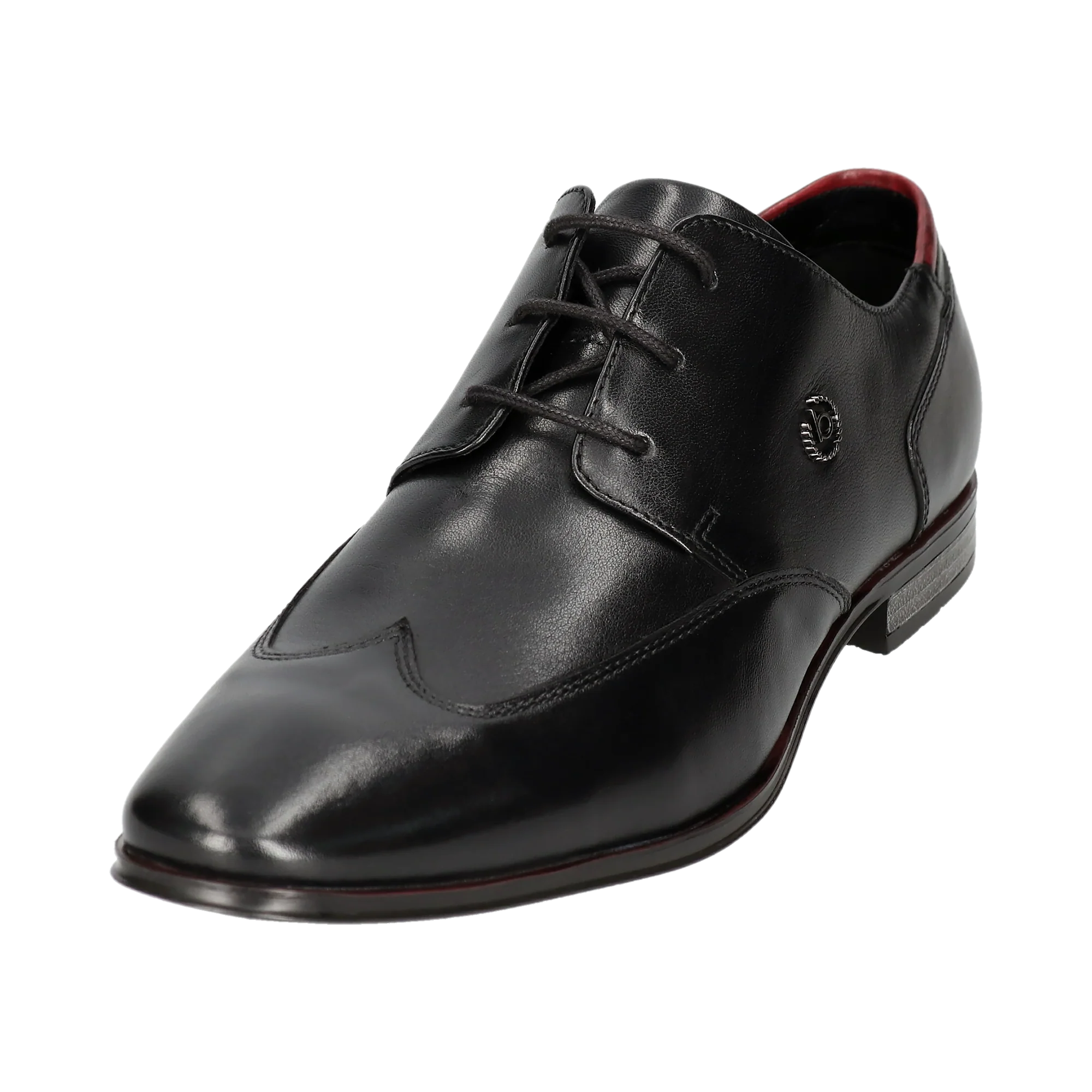Leder Business Schnürer schwarz - Image 2