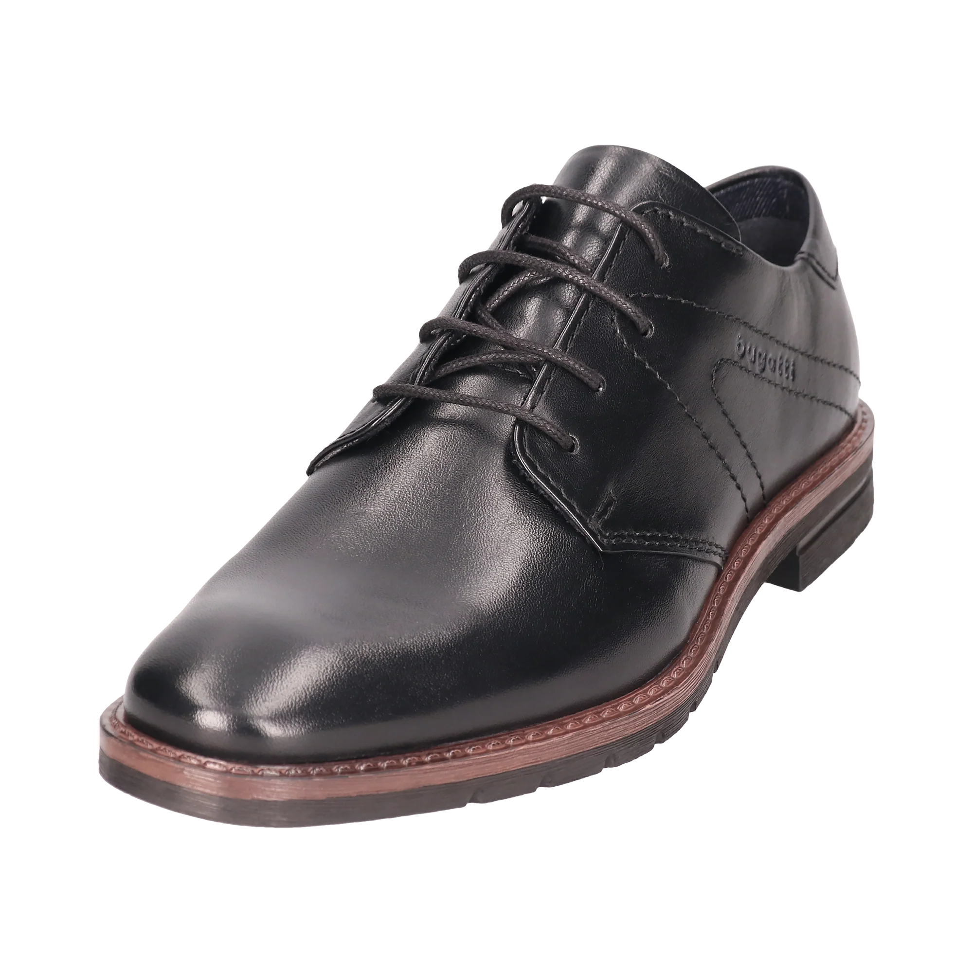 Leder Business Schnürer schwarz - Image 2