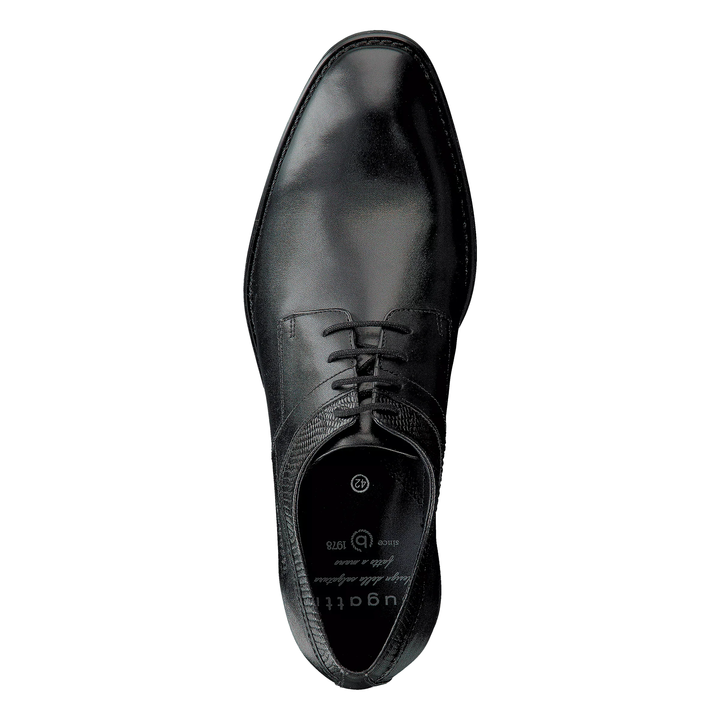 Leder Business Schnürer schwarz - Image 6
