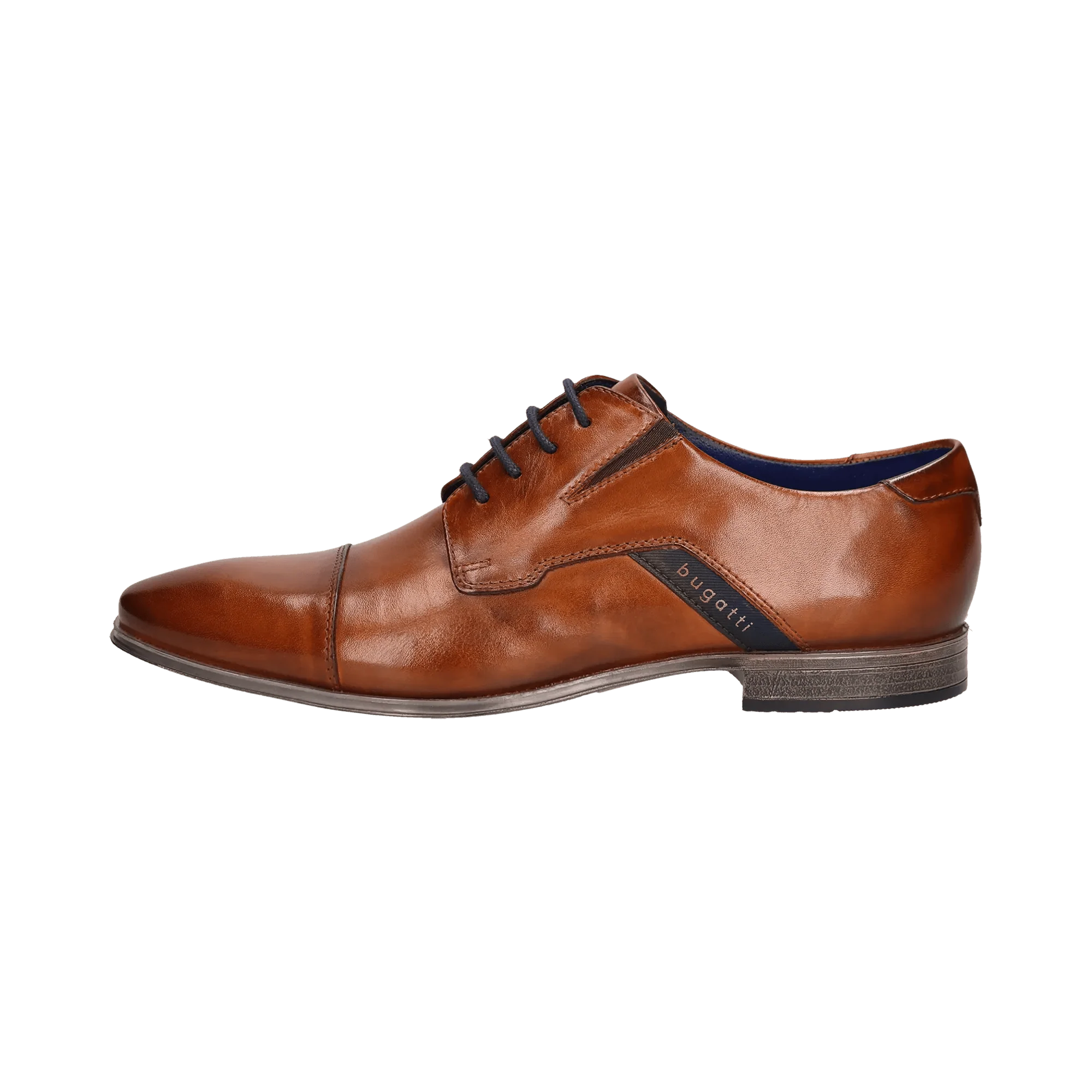 Leder Business Schnürer cognac