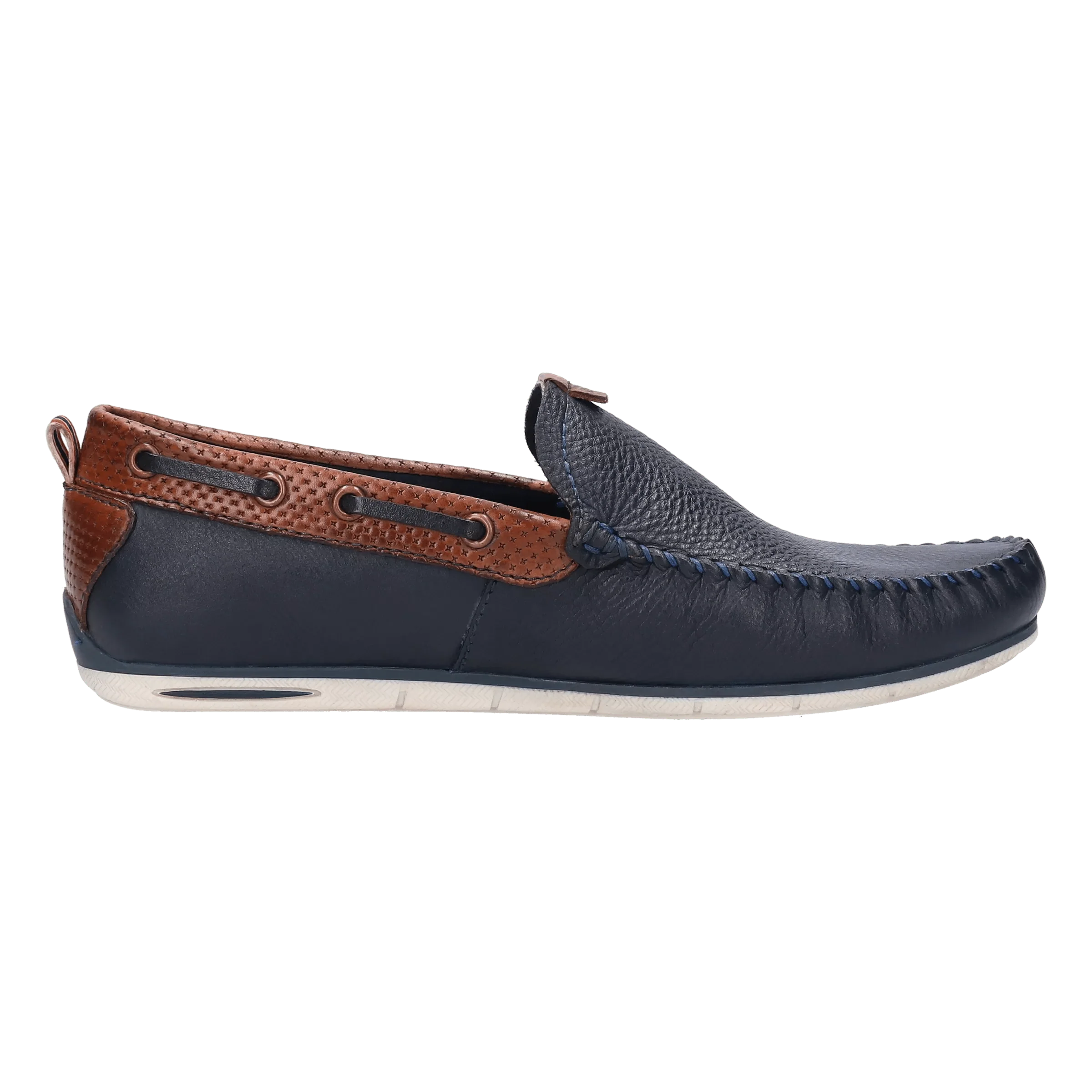 Leder Mokassin dunkelblau - Image 4