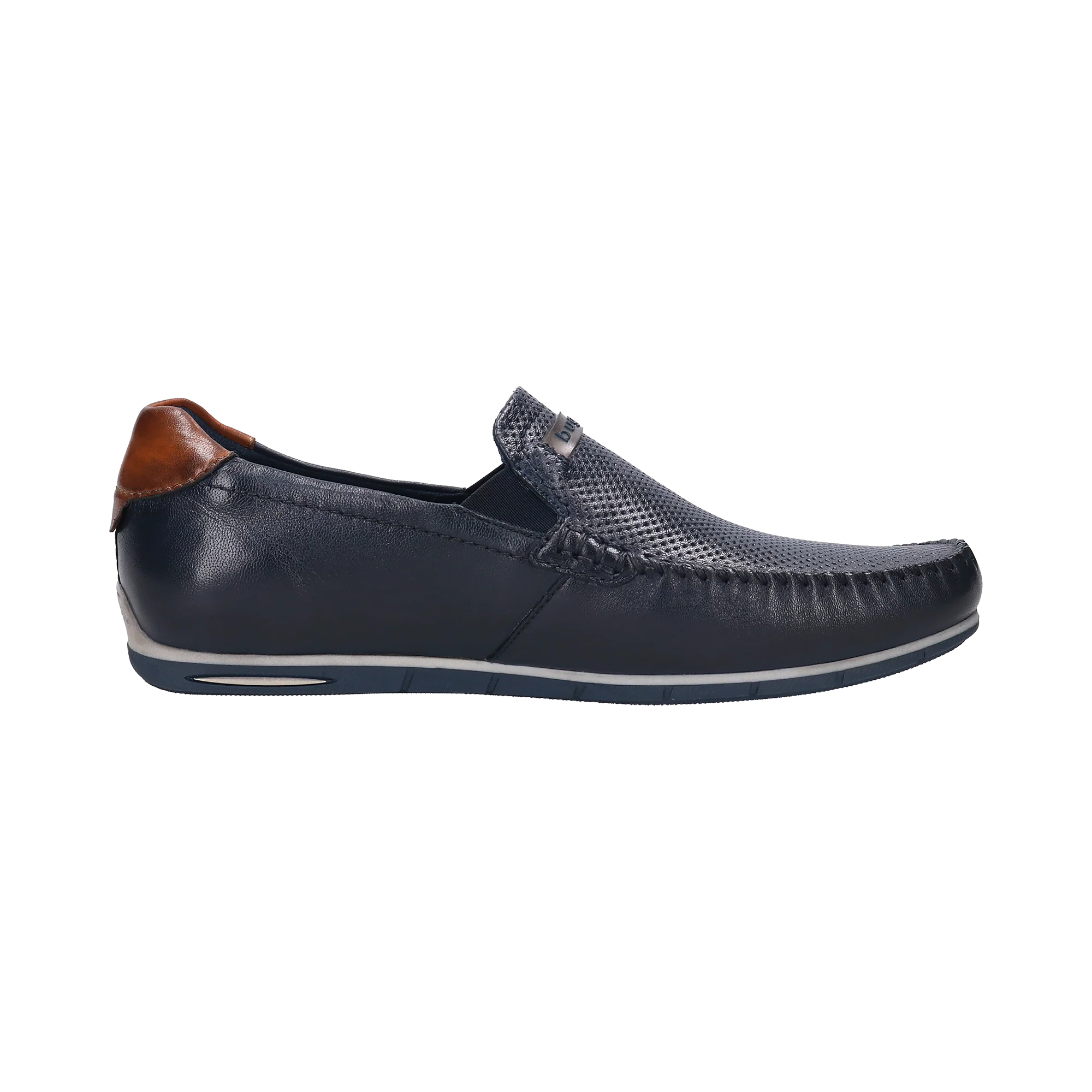 Leder Mokassin dunkelblau - Image 4
