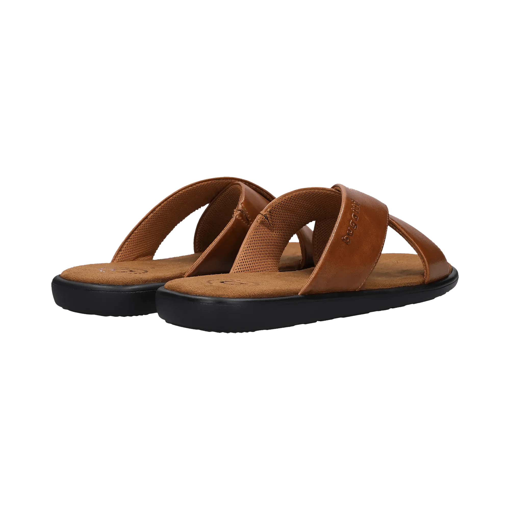 Leder Pantoletten cognac - Image 3
