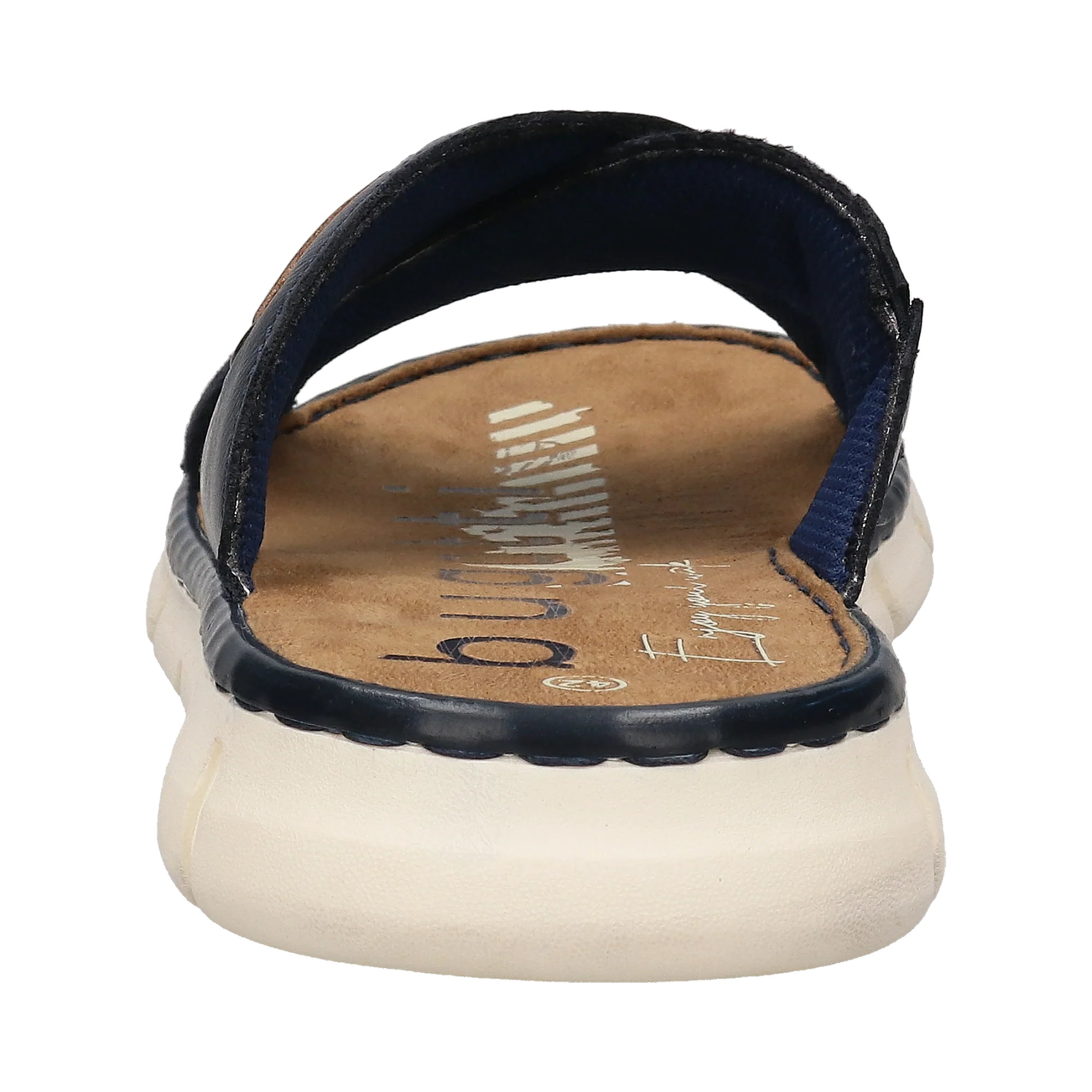 Leder Pantoletten dunkelblau - Image 3