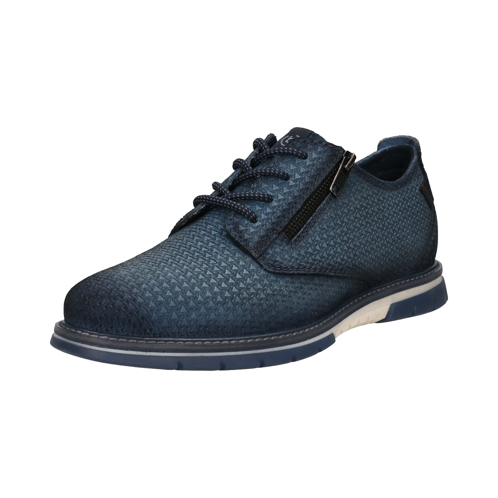 Leder Schnürer blau - Image 2