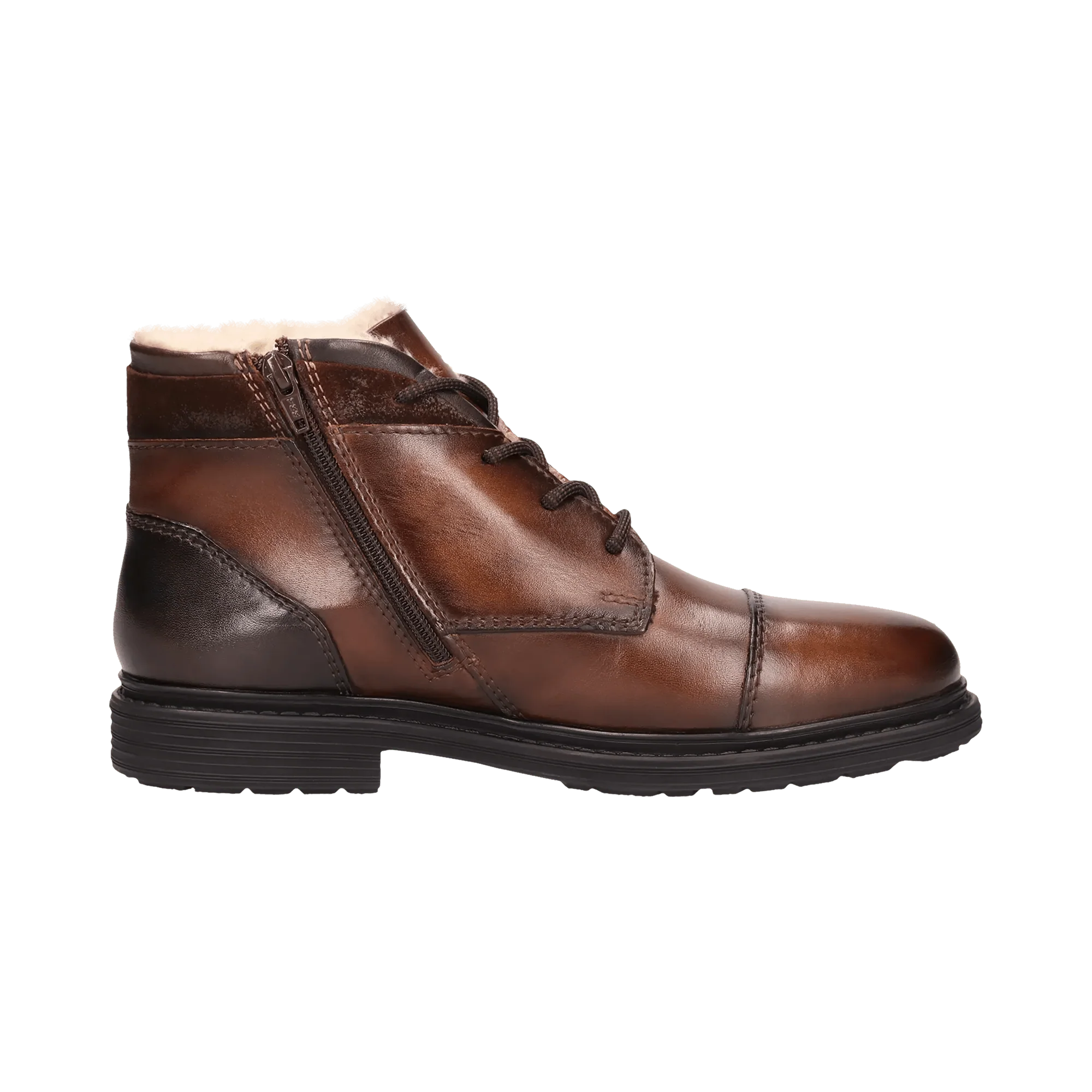 Leder Schnürstiefel braun - Image 4