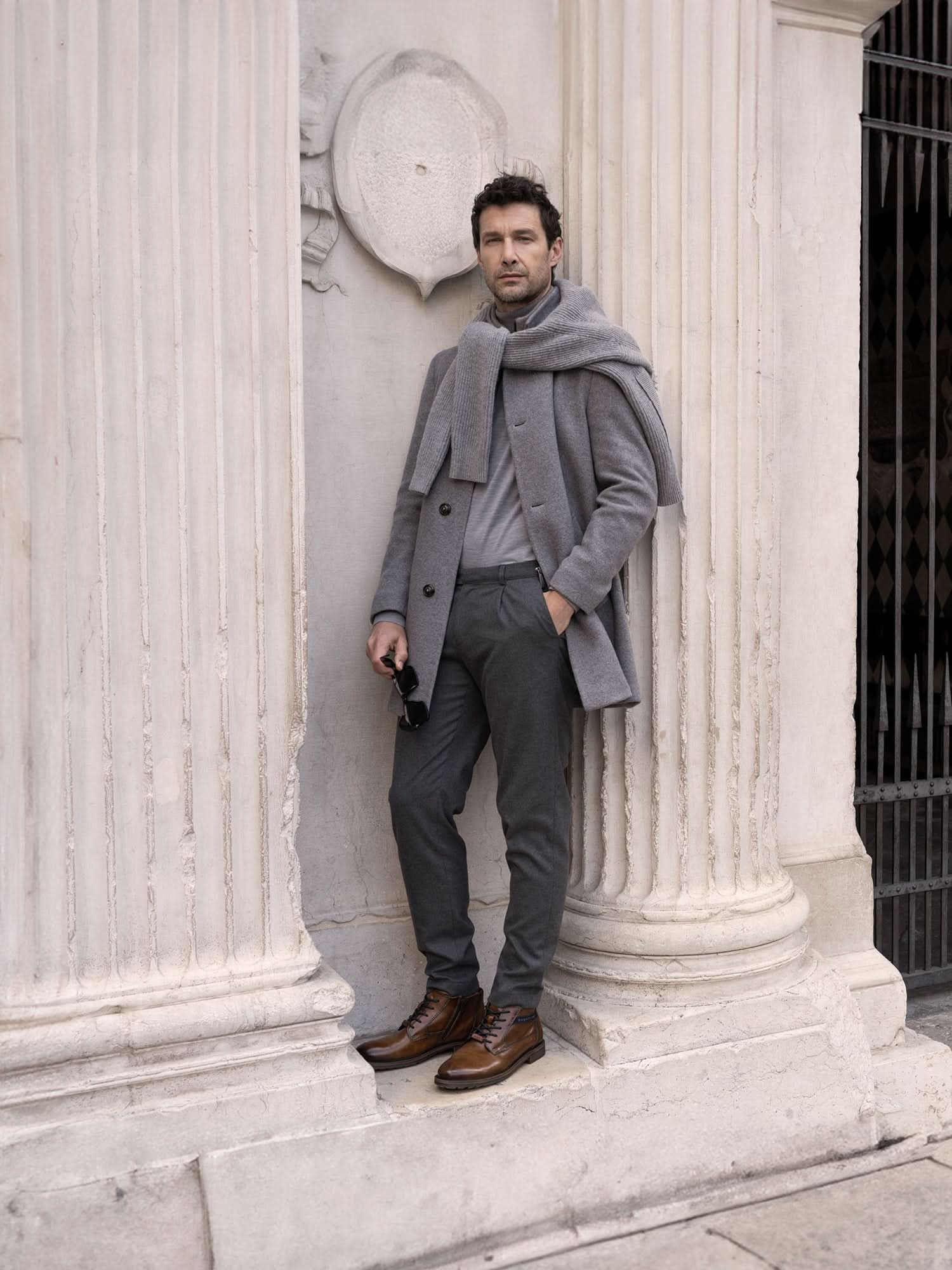 Leder Schnürstiefel cognac - Image 2