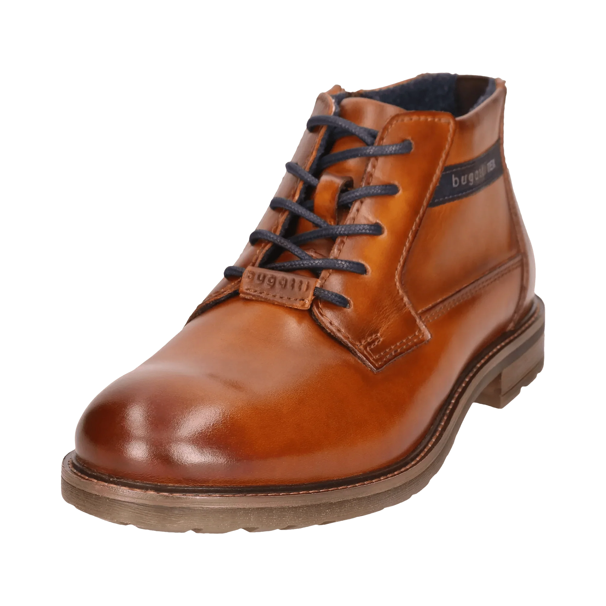 Leder Schnürstiefel cognac - Image 3