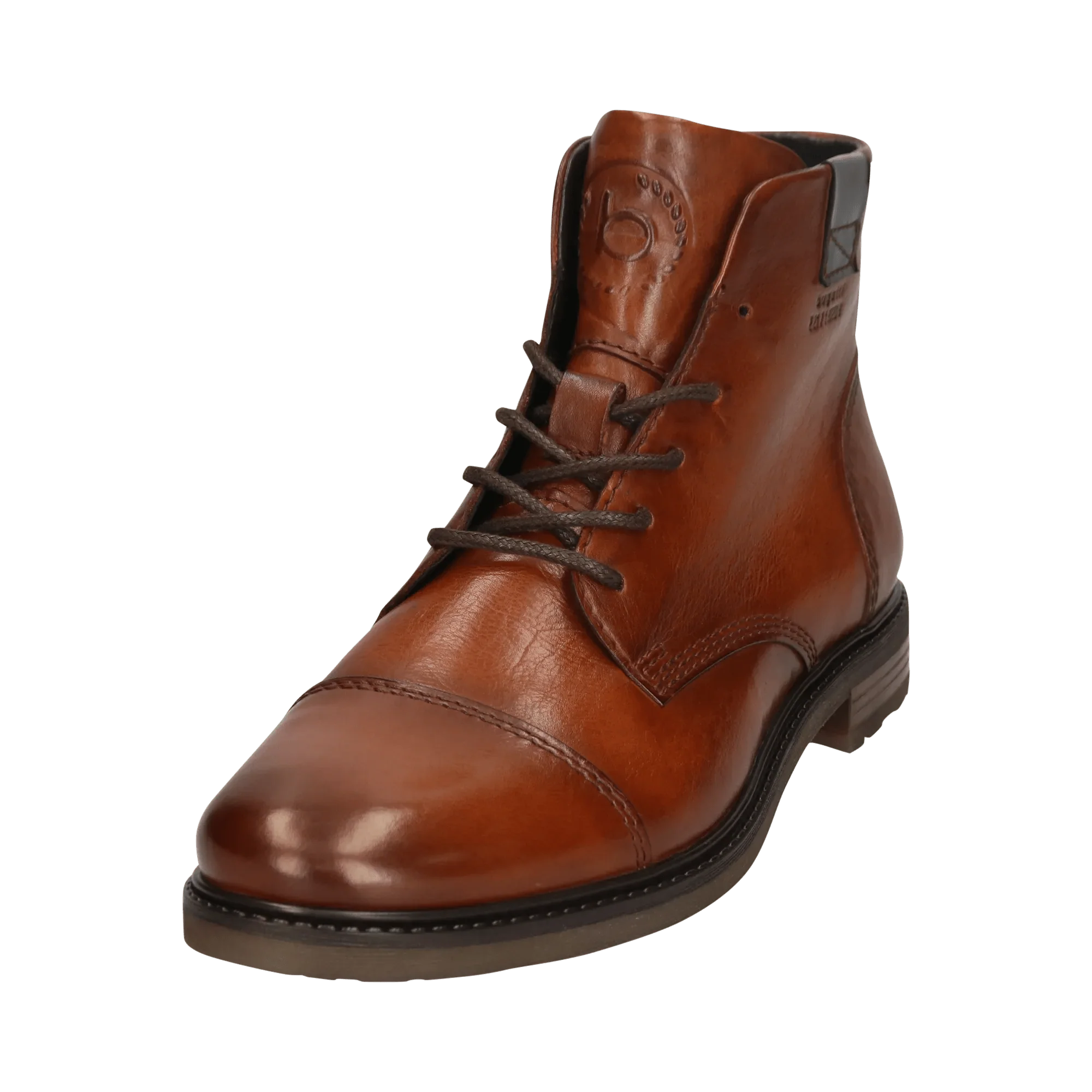 Leder Schnürstiefel cognac - Image 2