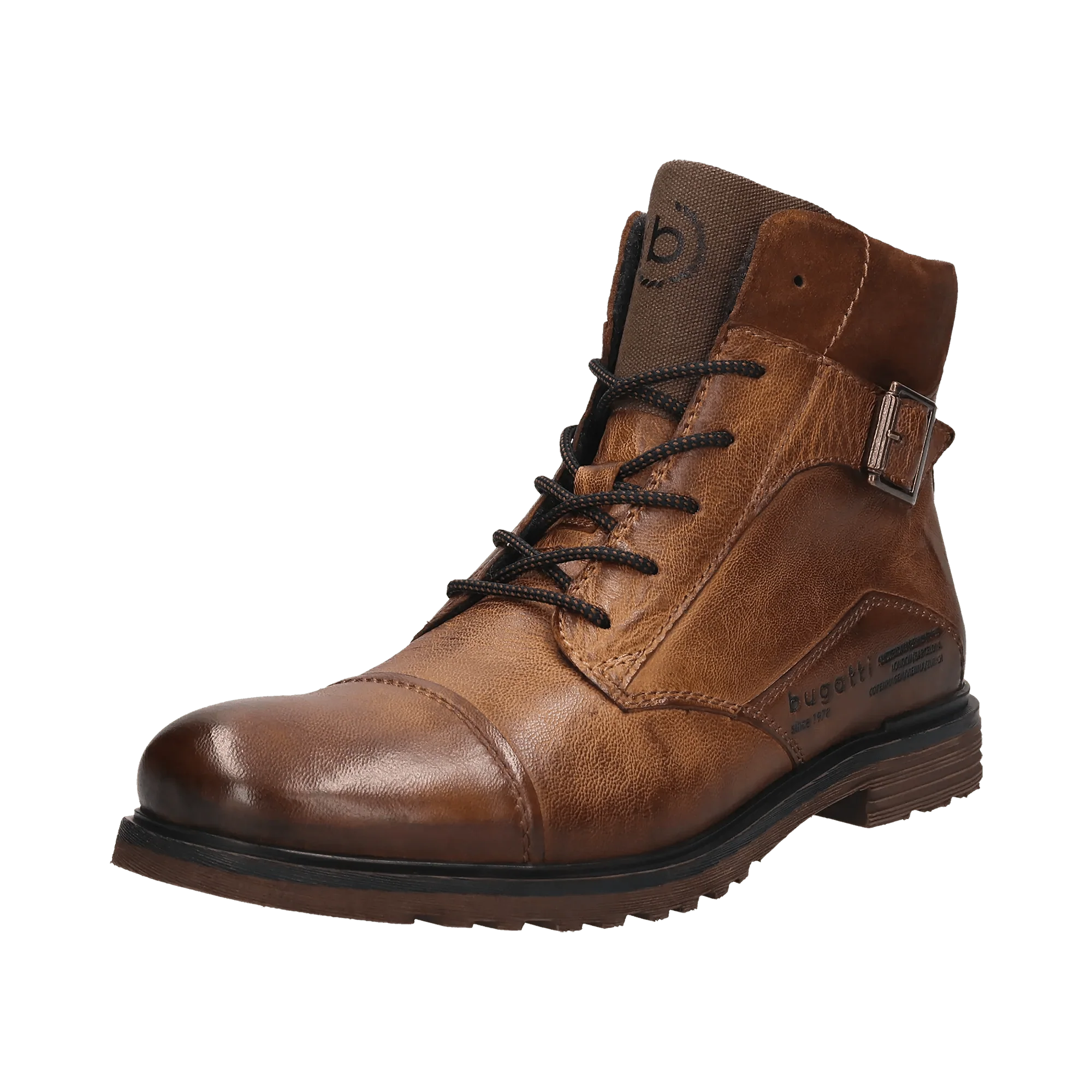 Leder Schnürstiefel cognac - Image 2
