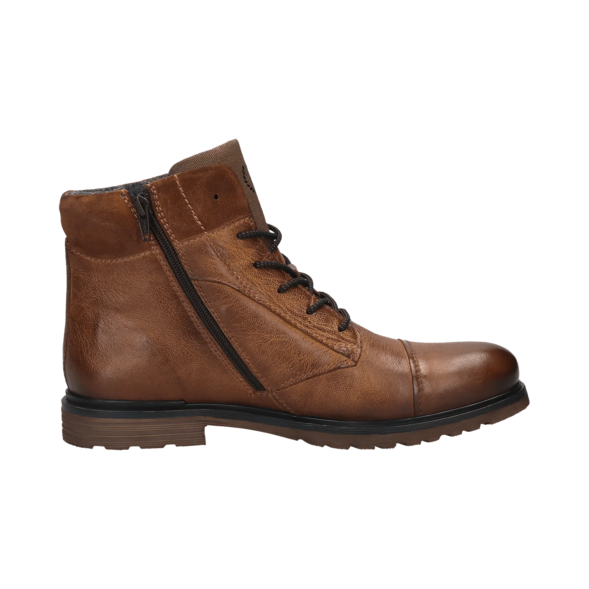 Leder Schnürstiefel cognac - Image 4