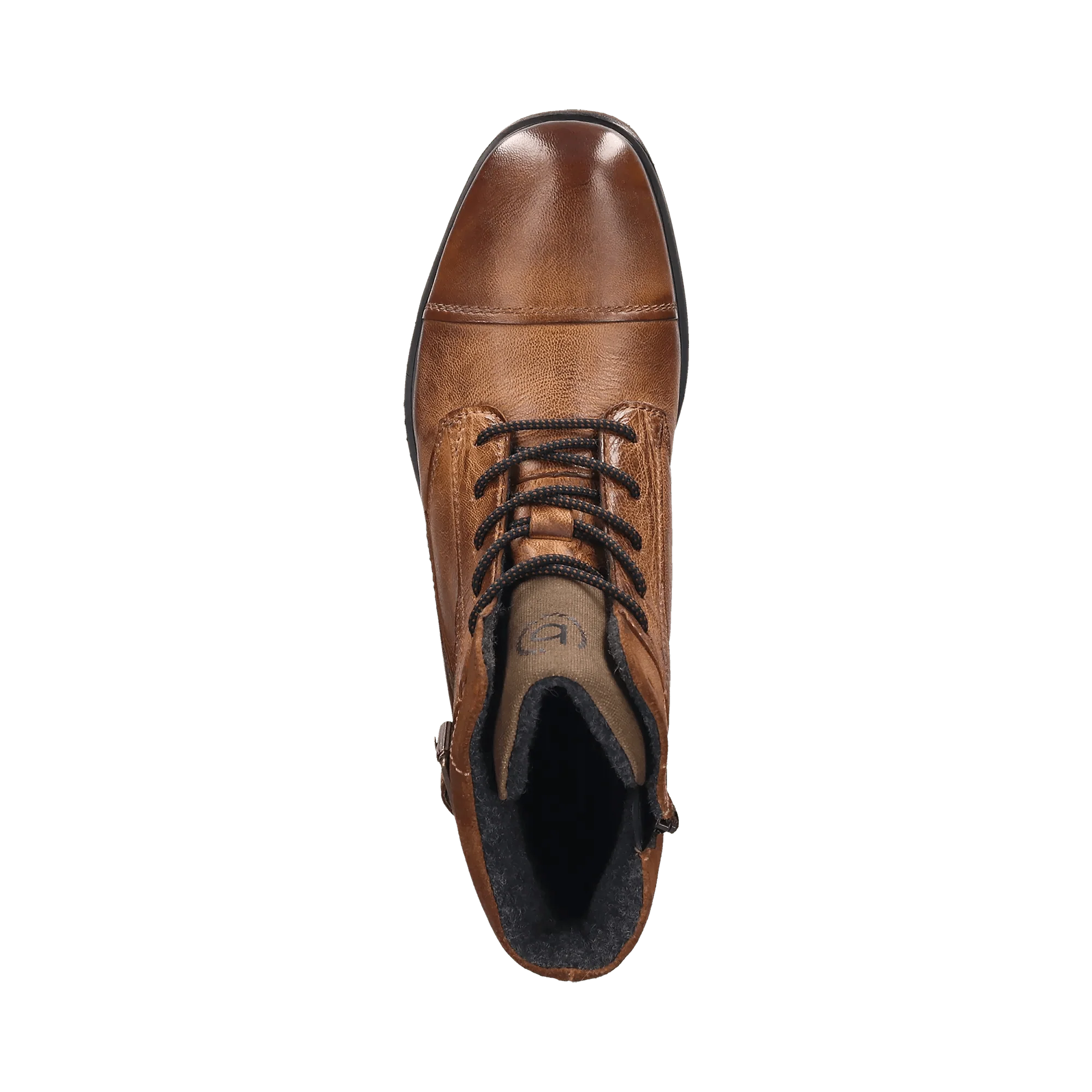Leder Schnürstiefel cognac - Image 5
