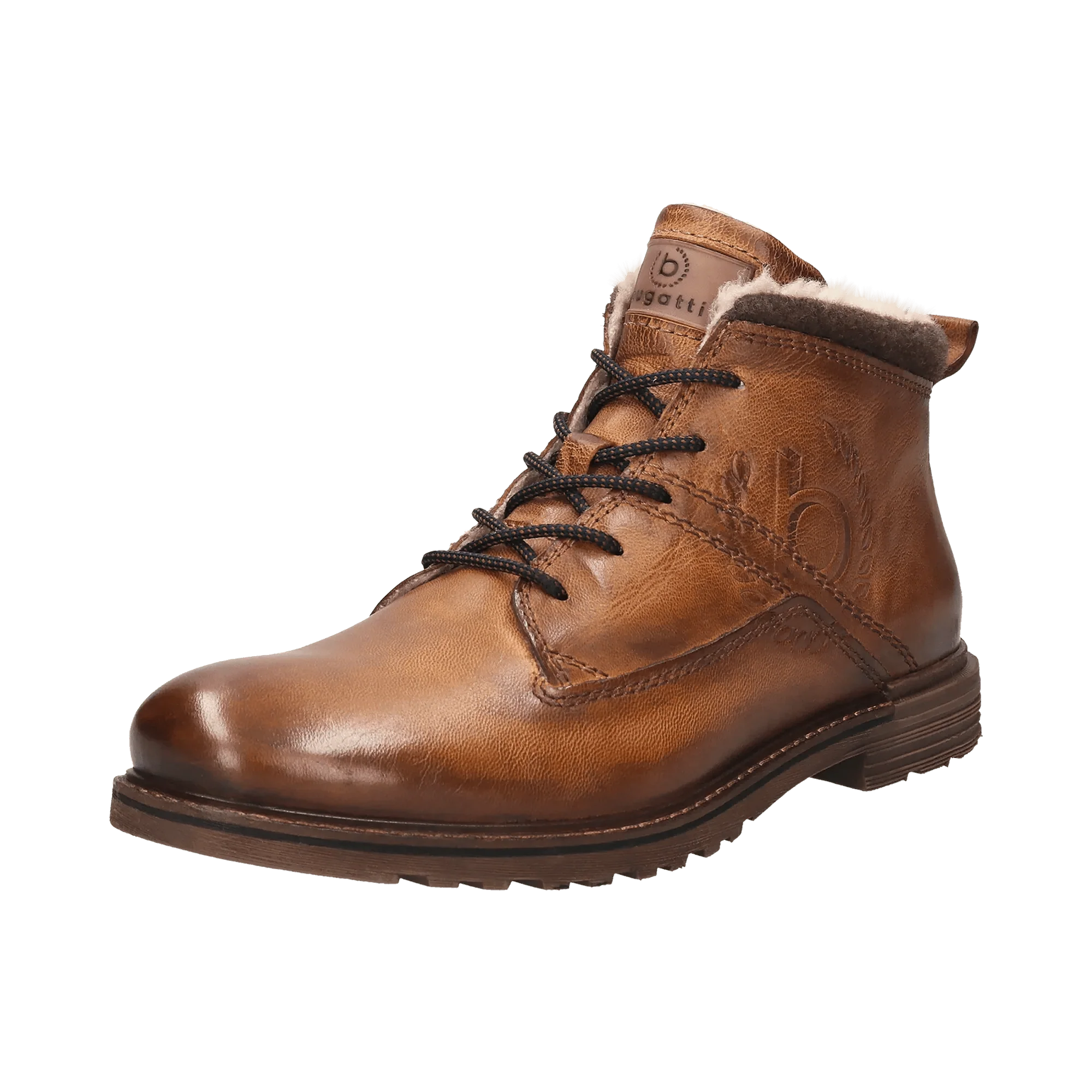 Leder Schnürstiefel cognac - Image 2