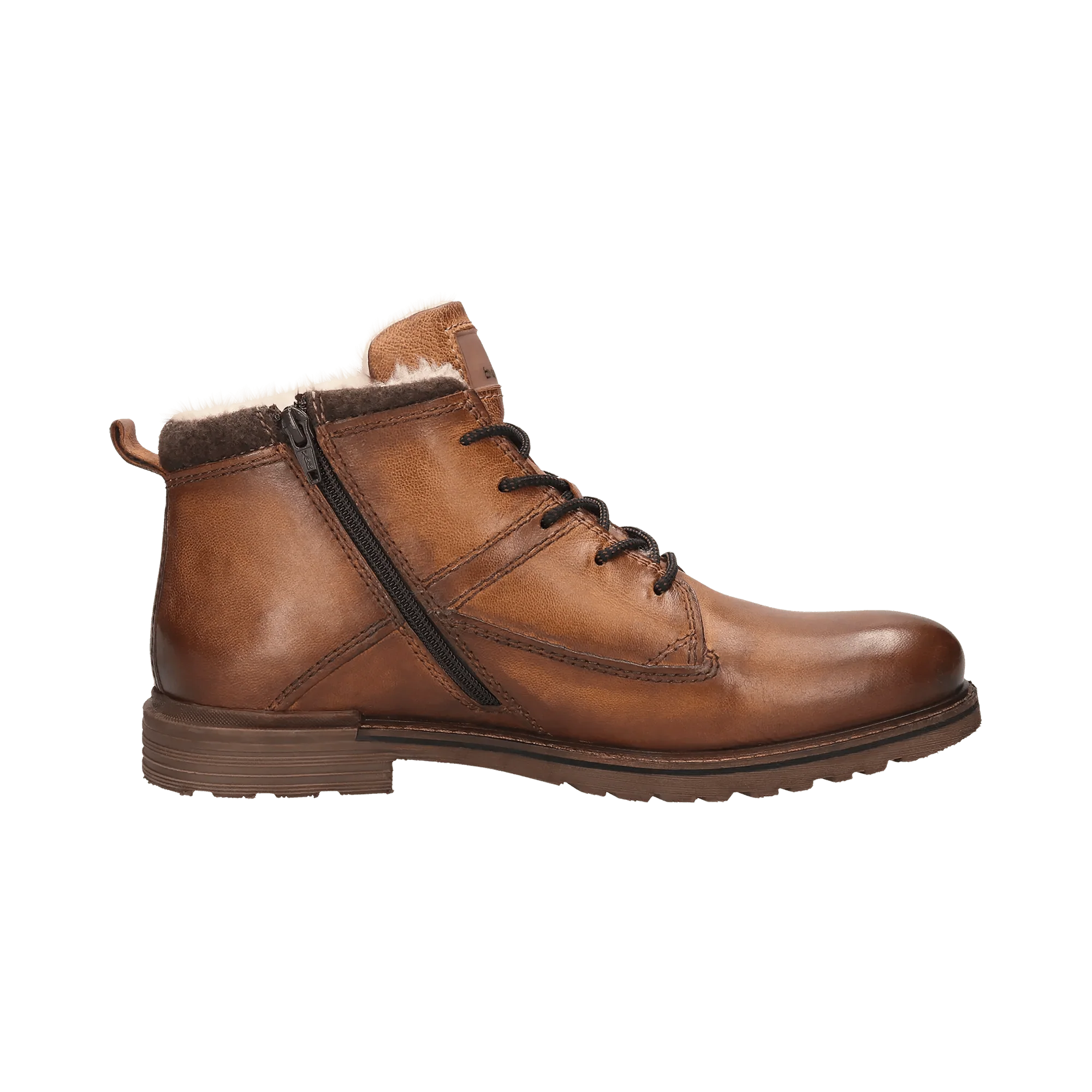 Leder Schnürstiefel cognac - Image 4