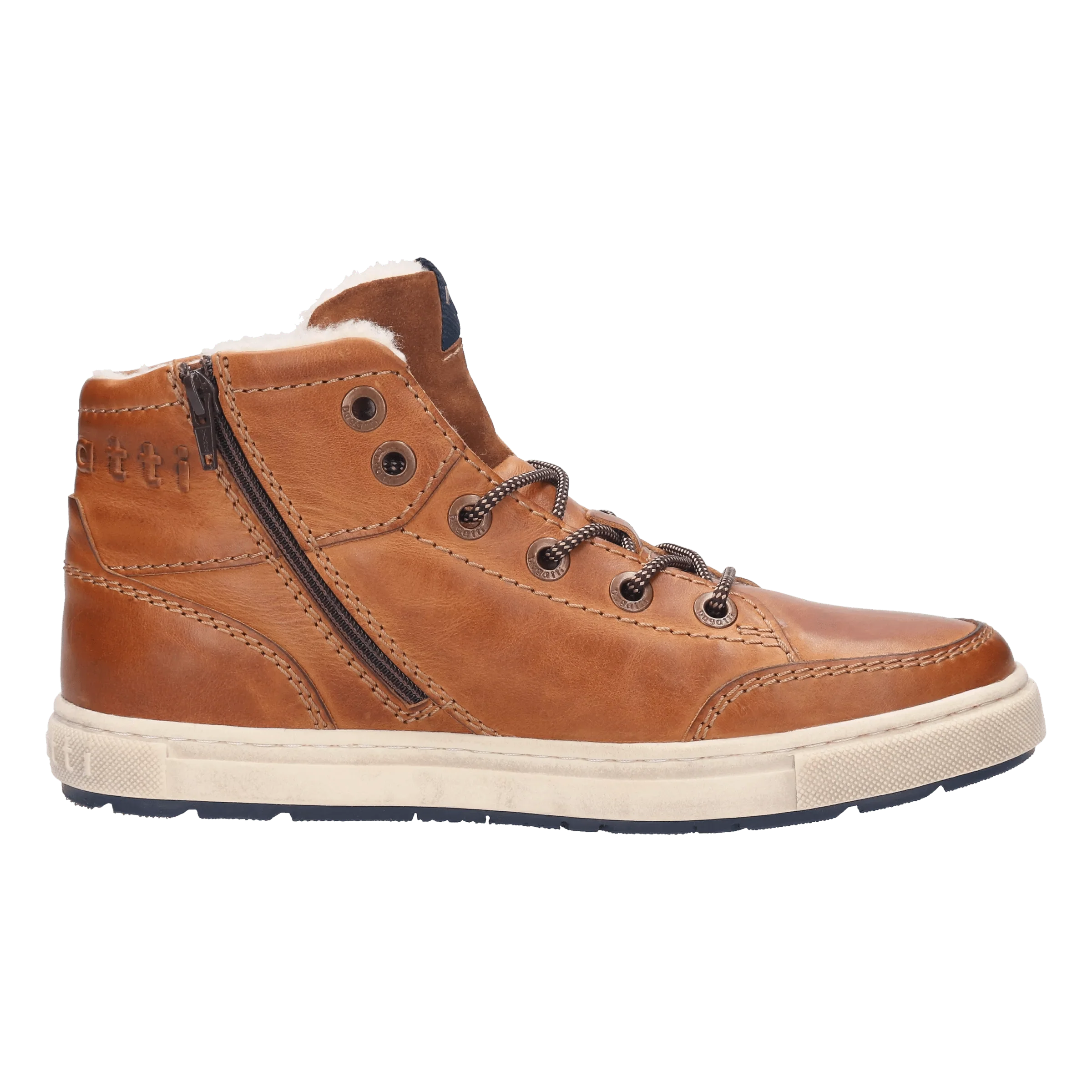 Leder Schnürstiefel cognac - Image 4