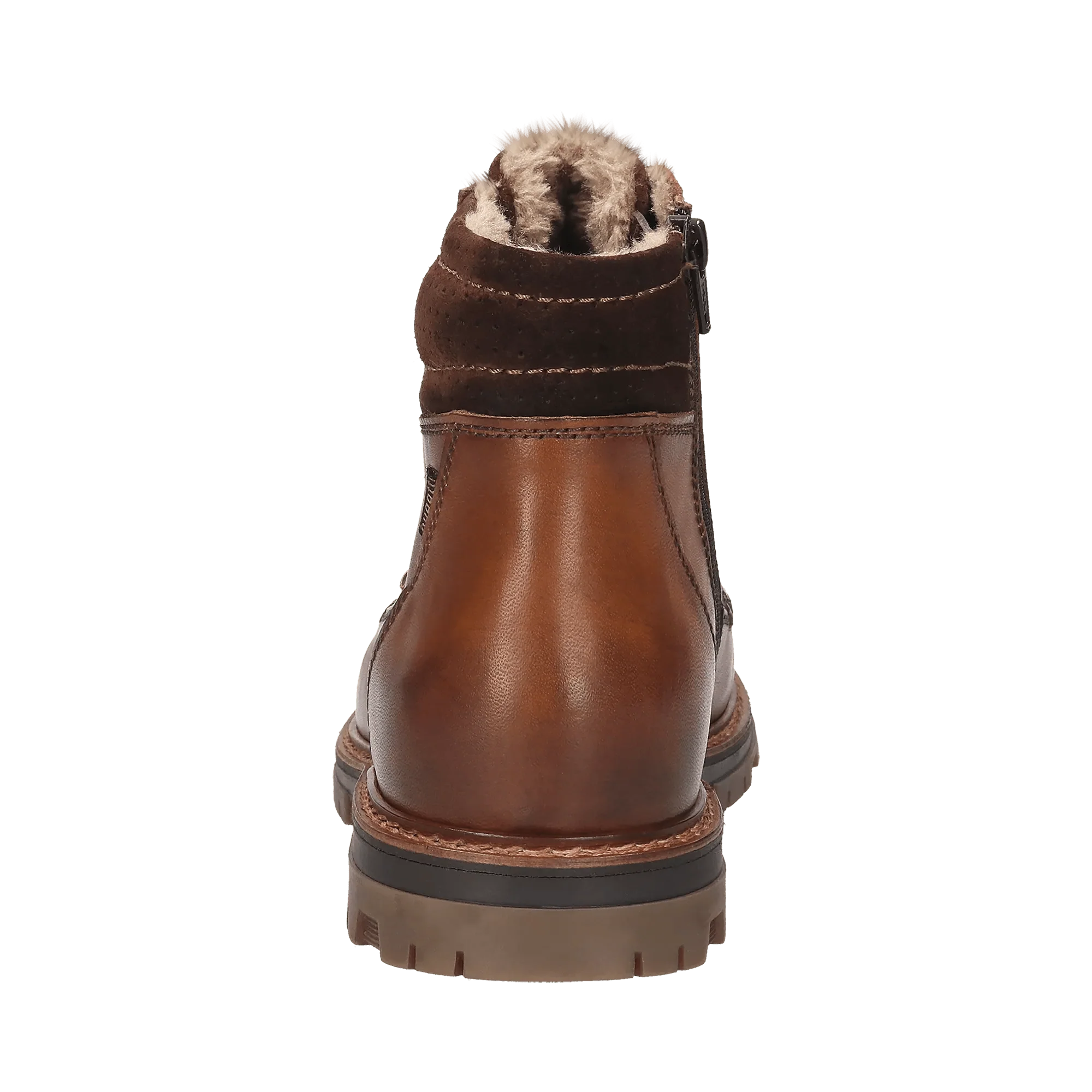 Leder Schnürstiefel cognac - Image 3