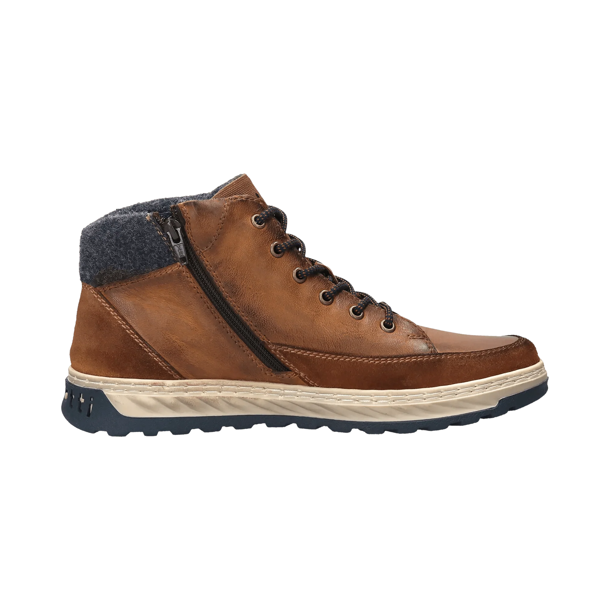 Leder Schnürstiefel cognac - Image 4