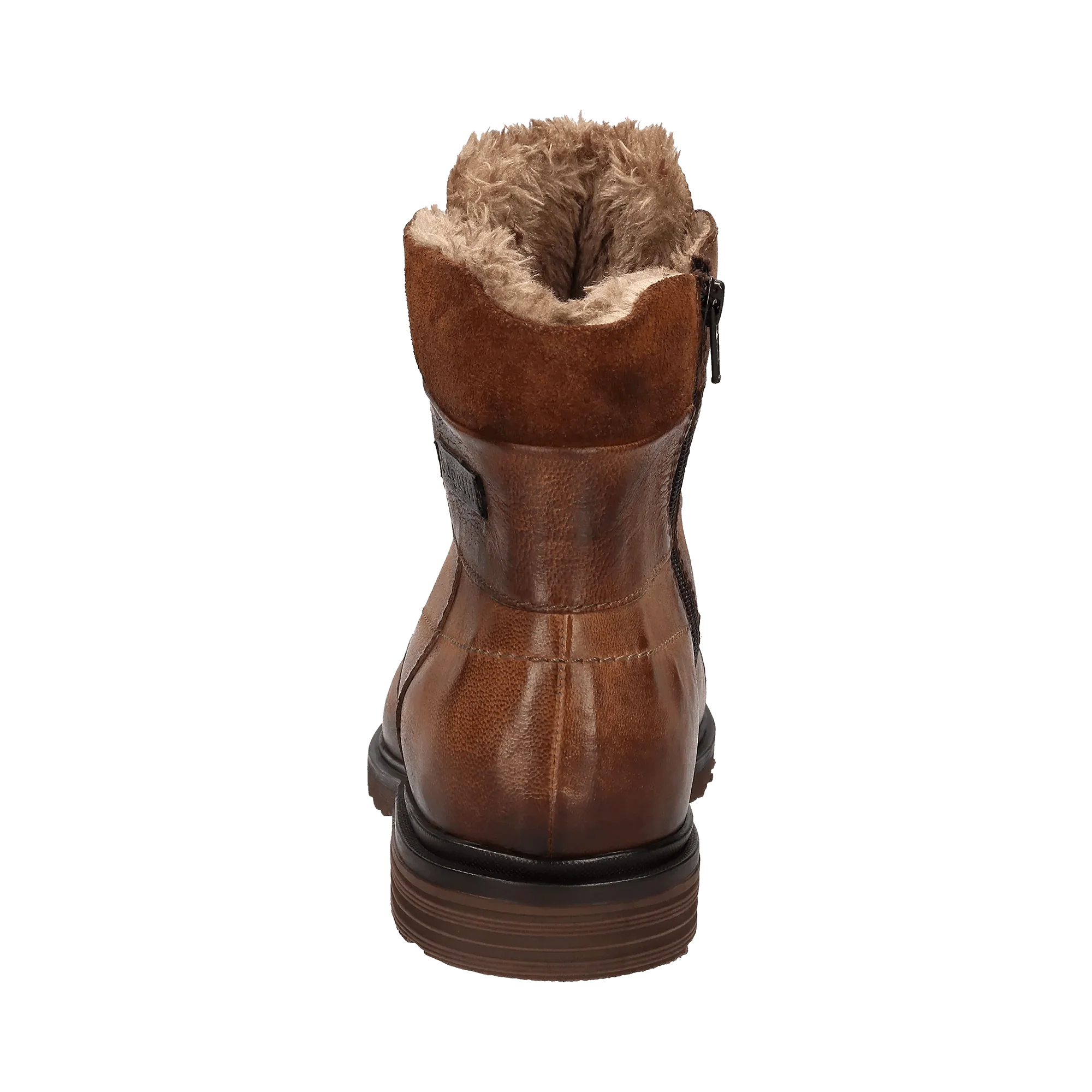 Leder Schnürstiefel cognac - Image 3