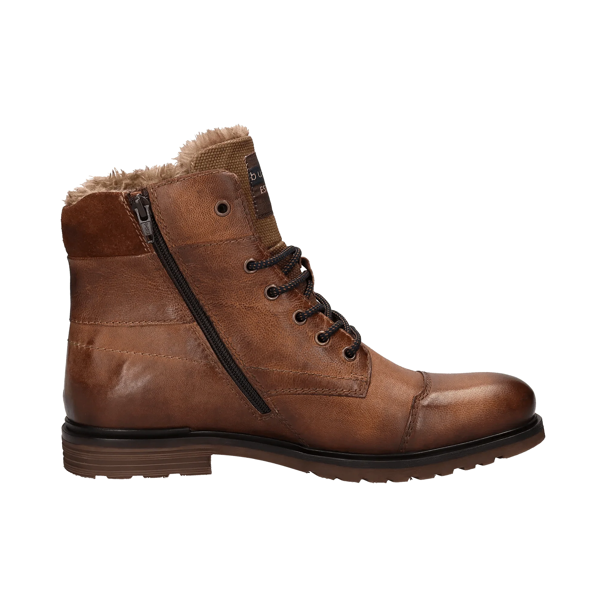 Leder Schnürstiefel cognac - Image 4