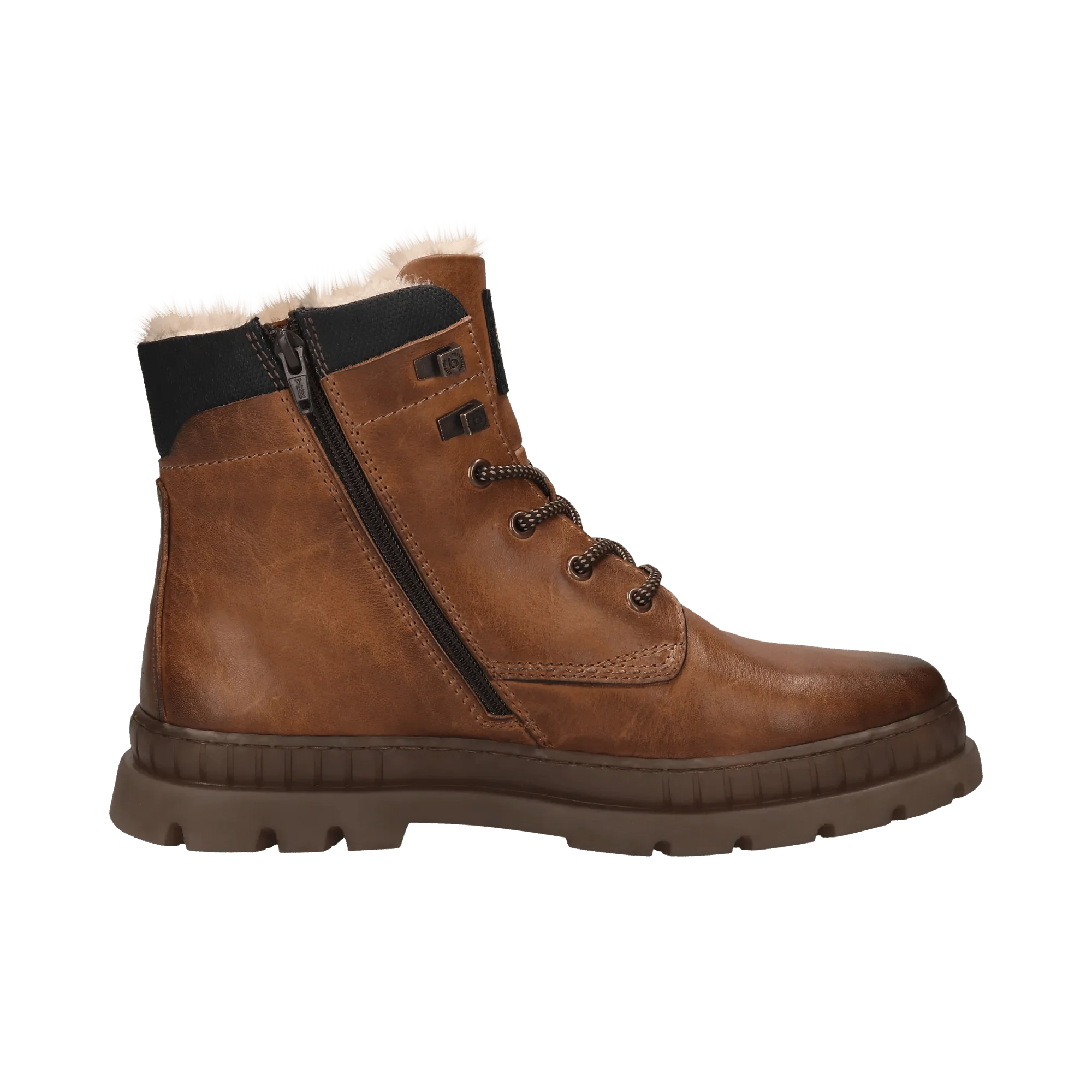 Leder Schnürstiefel cognac - Image 5