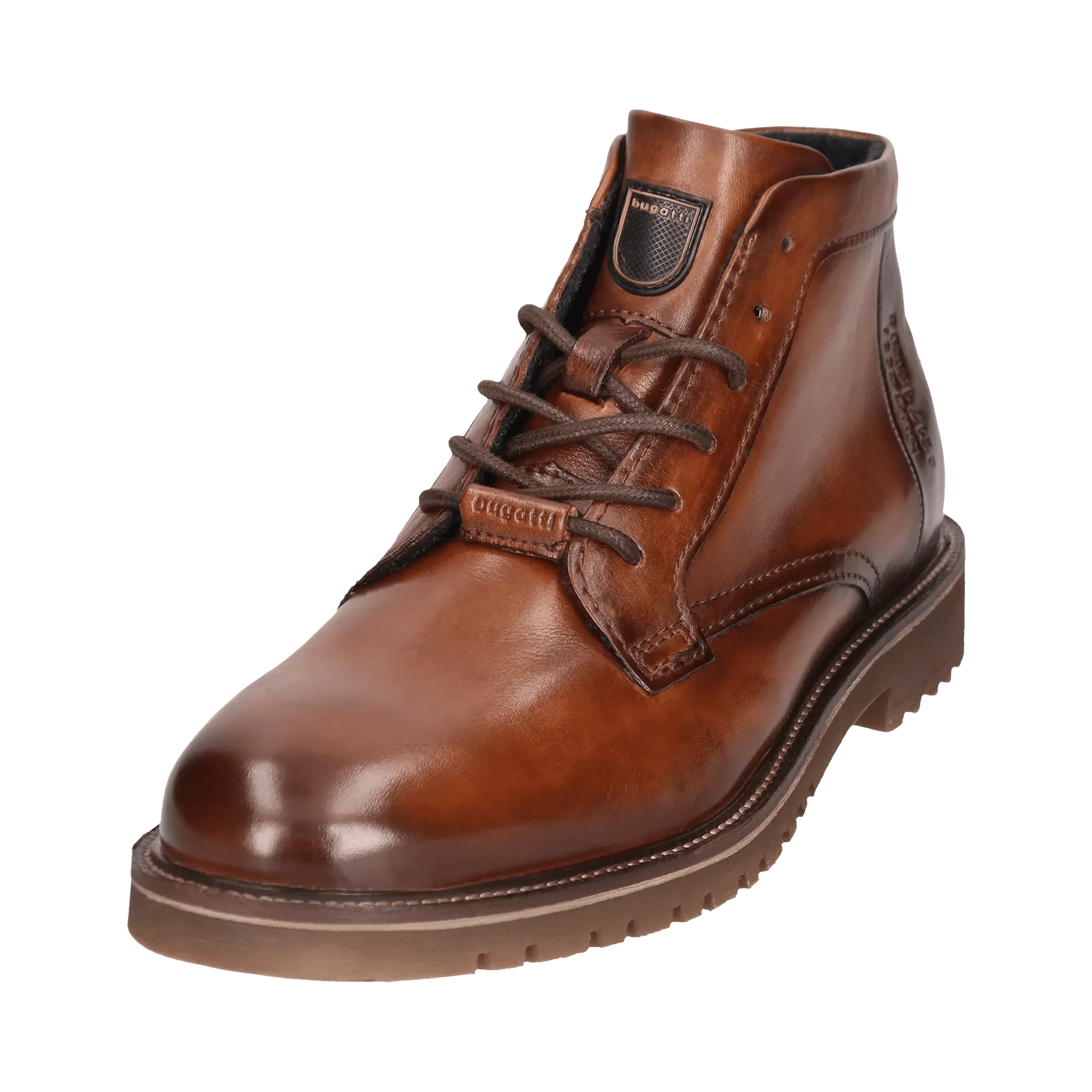 Leder Schnürstiefel cognac - Image 2