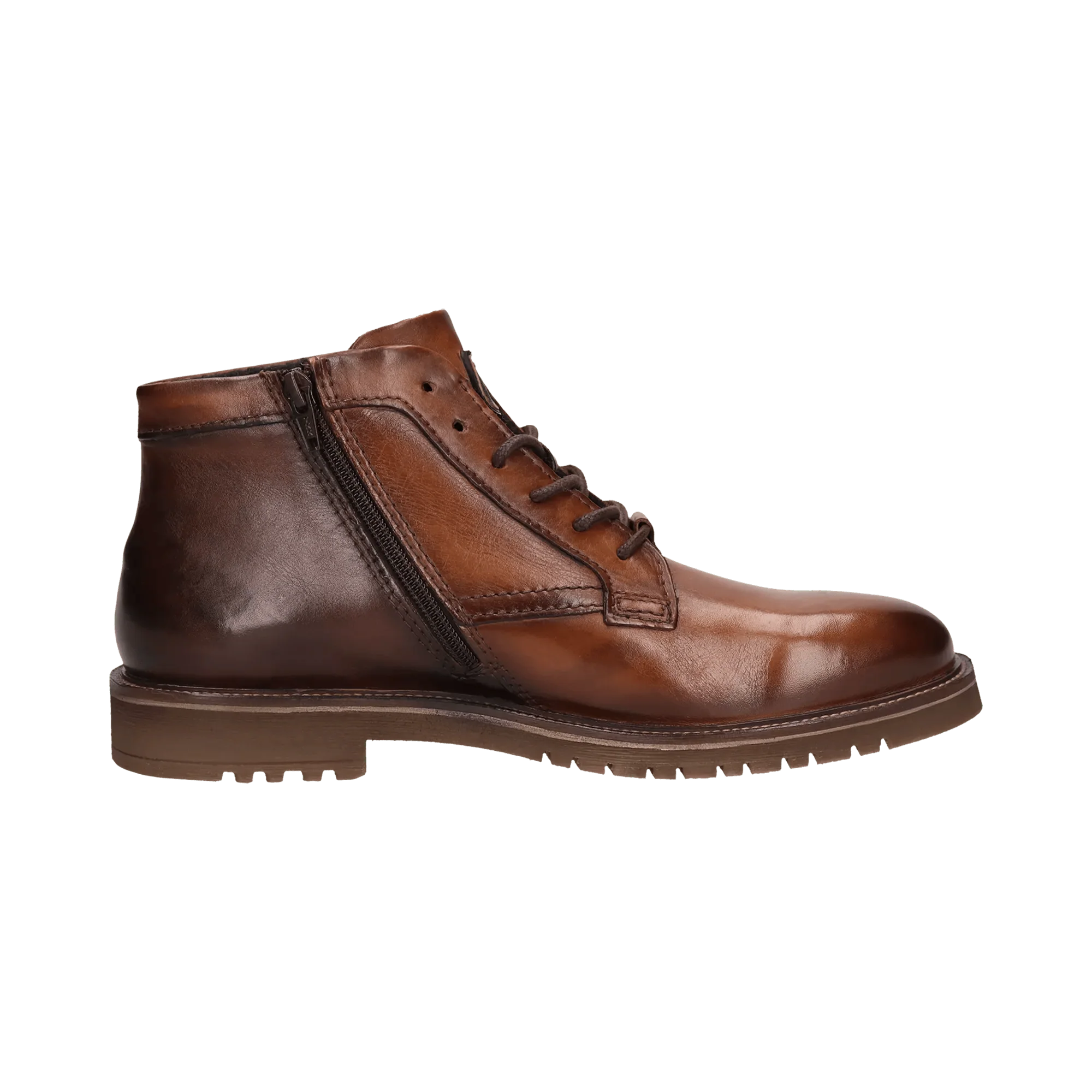 Leder Schnürstiefel cognac - Image 4