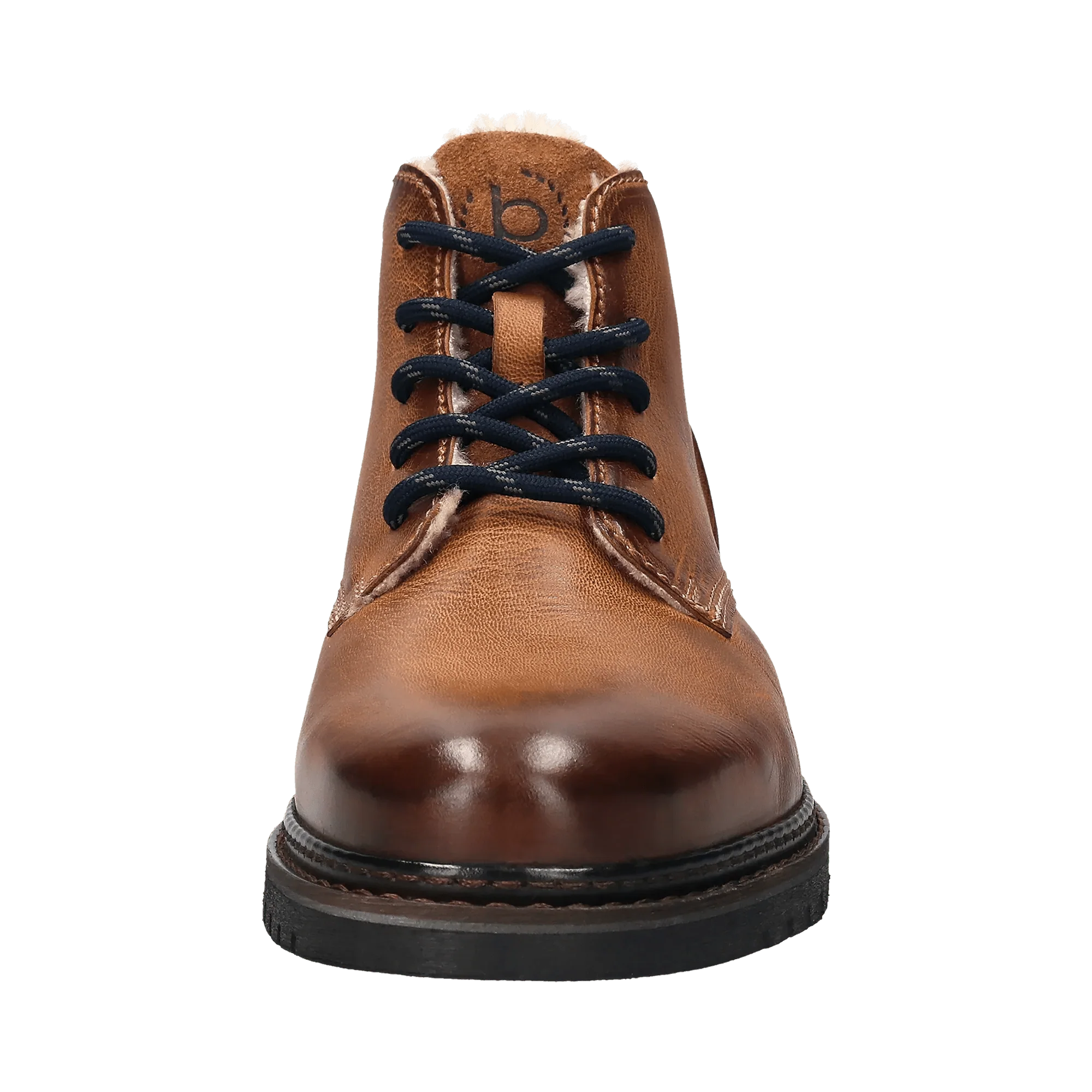 Leder Schnürstiefel cognac - Image 4