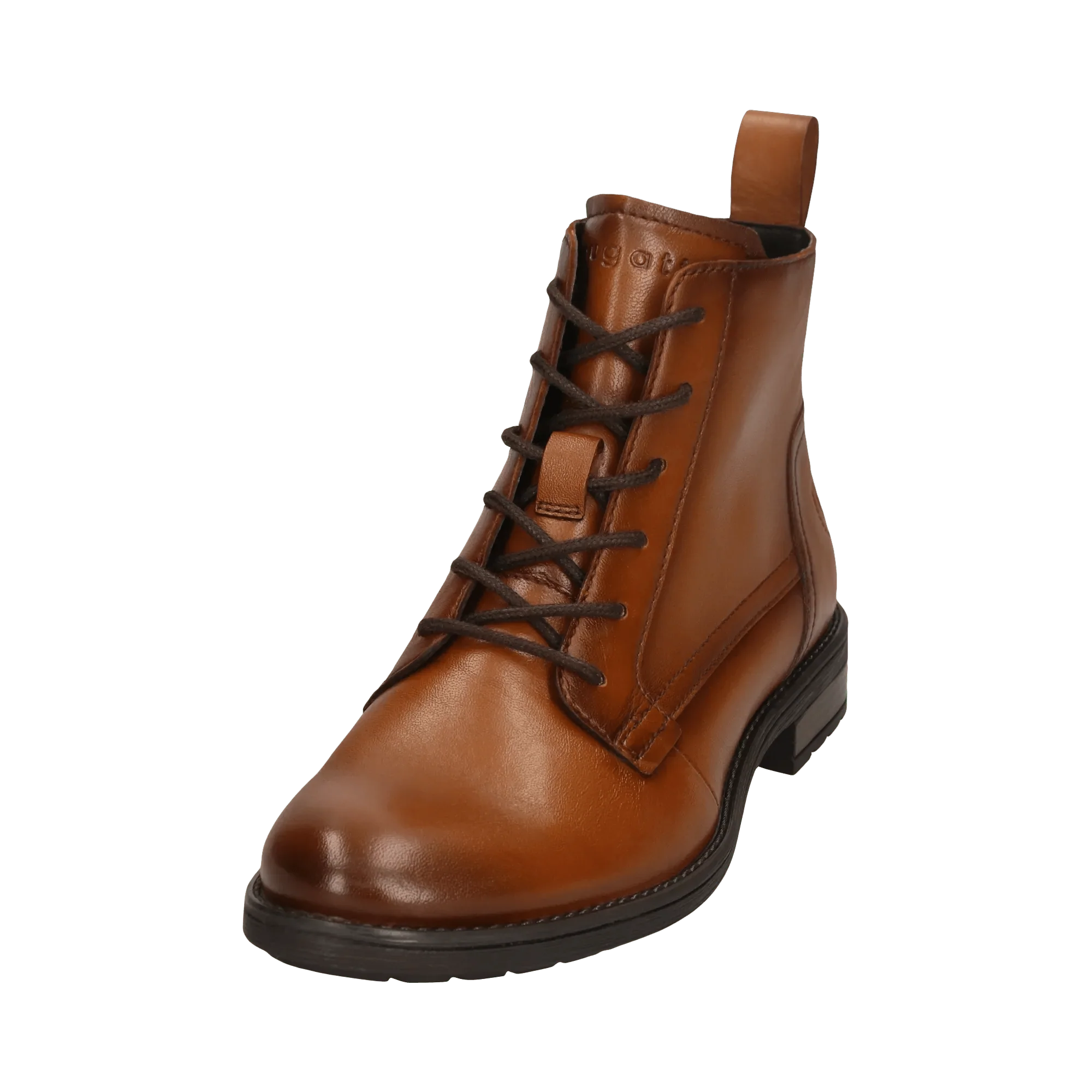 Leder Schnürstiefel cognac - Image 2