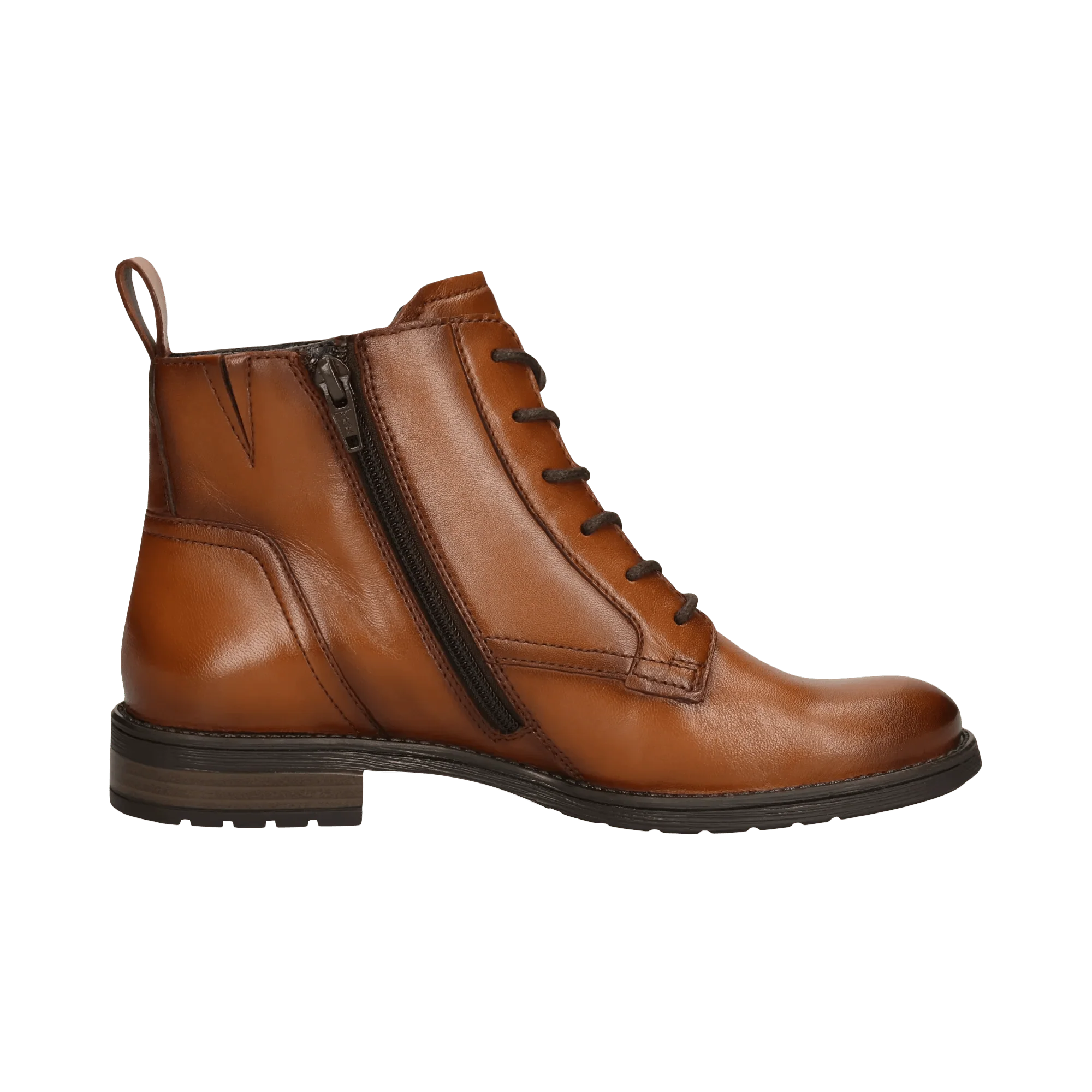 Leder Schnürstiefel cognac - Image 4