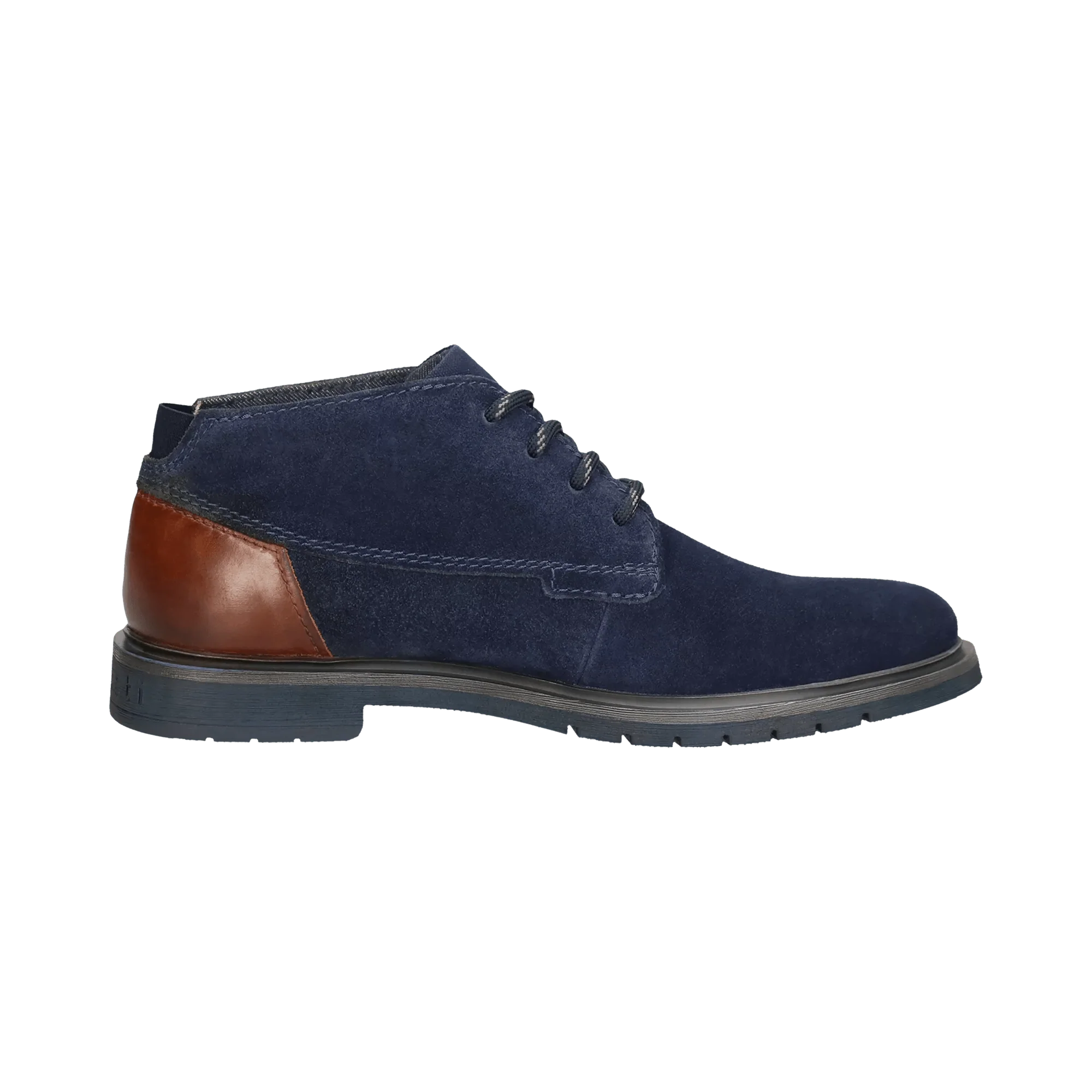 Leder Schnürstiefel dunkelblau - Image 4