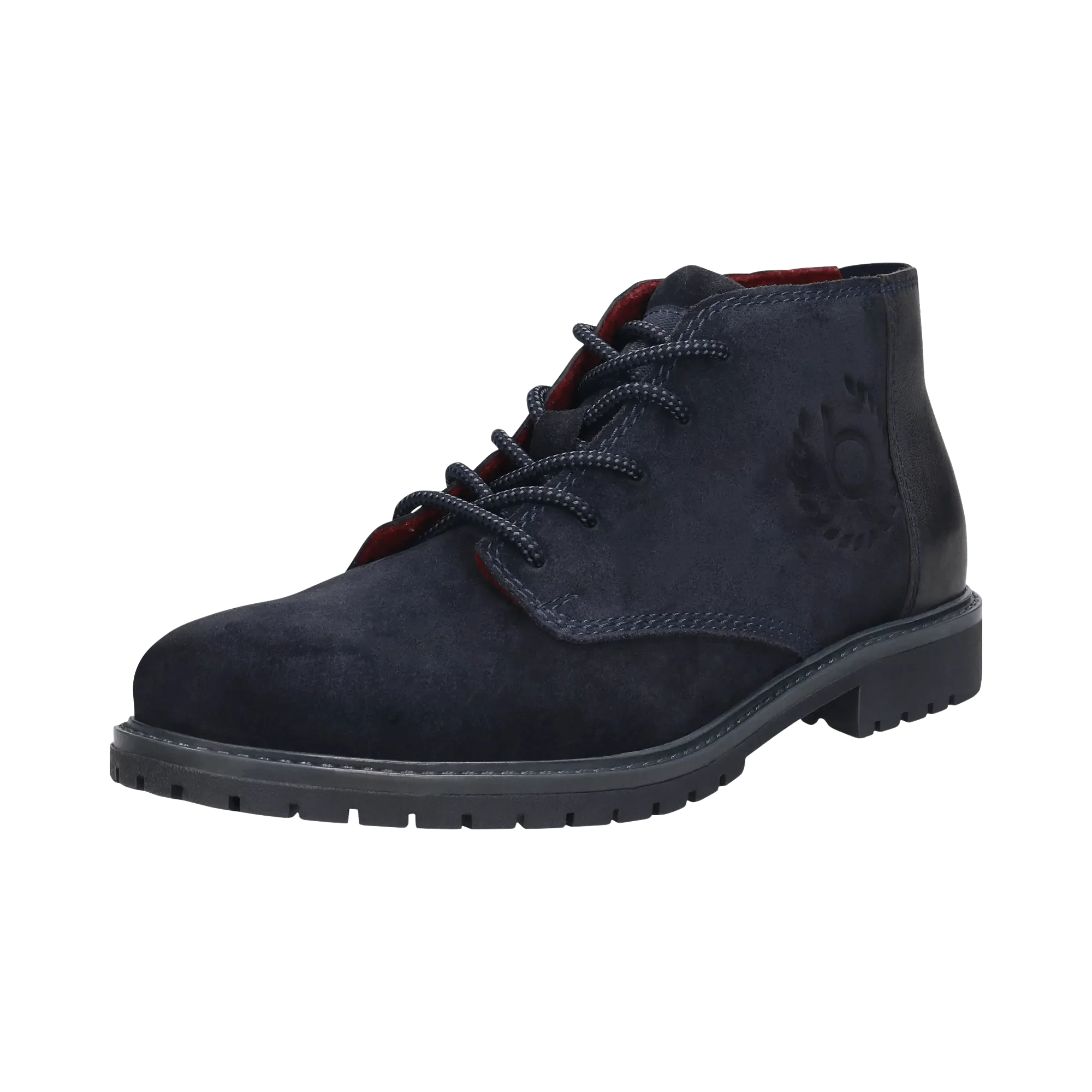 Leder Schnürstiefel dunkelblau - Image 2