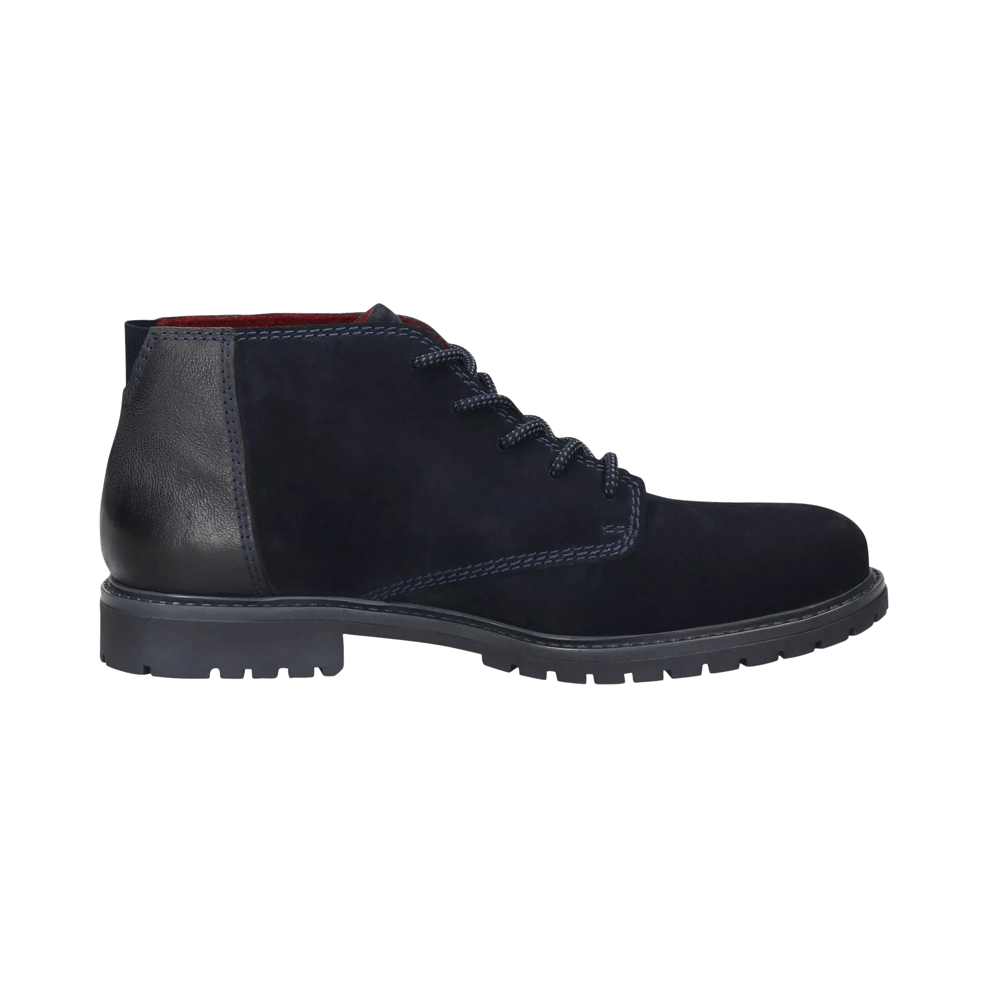 Leder Schnürstiefel dunkelblau - Image 4
