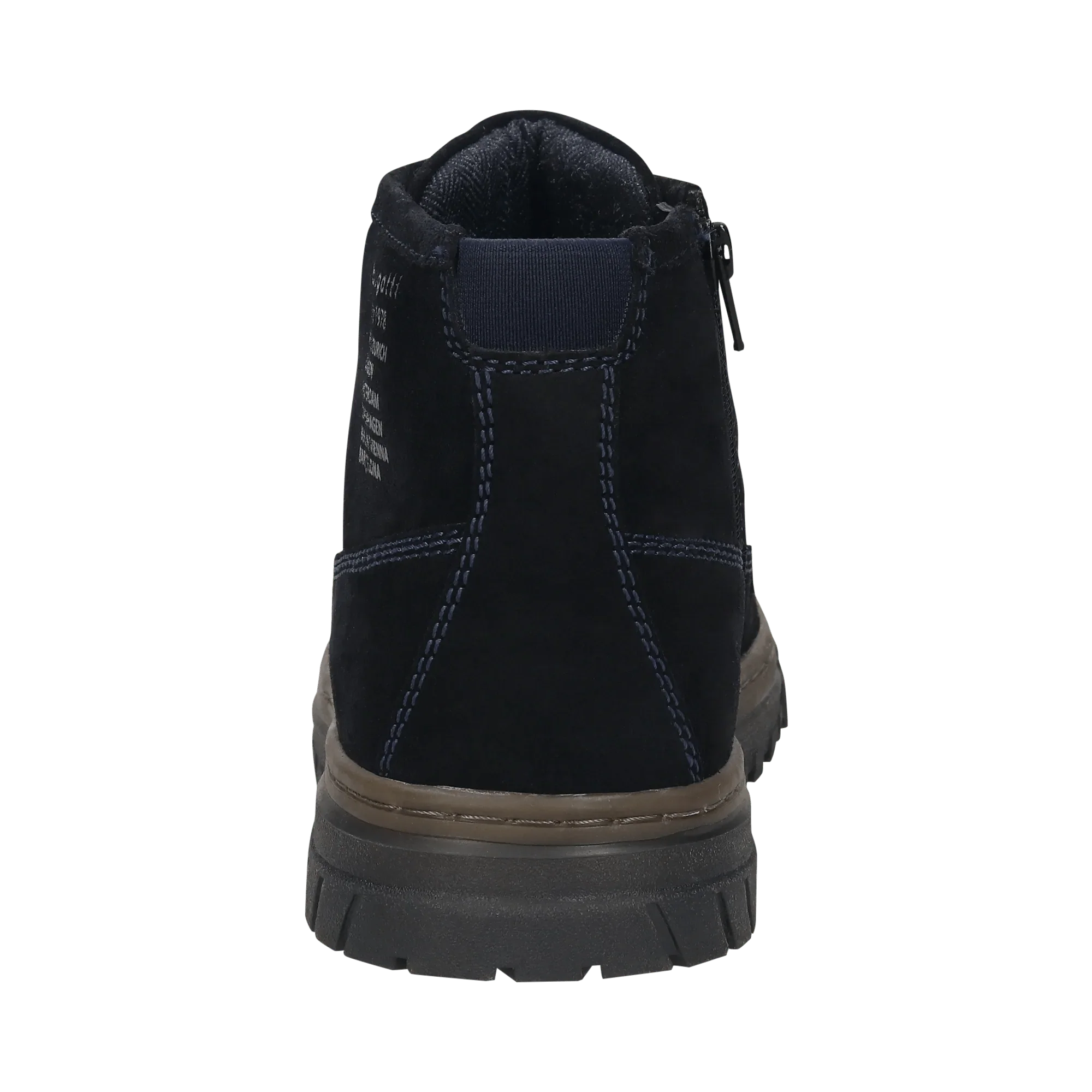Leder Schnürstiefel dunkelblau - Image 3