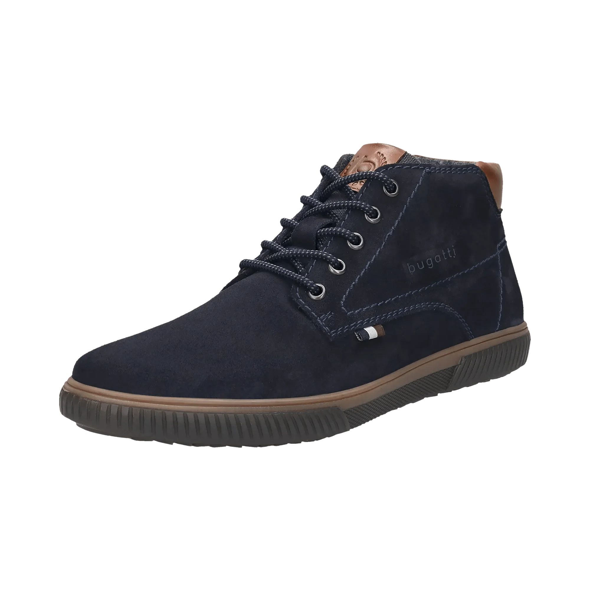 Leder Schnürstiefel dunkelblau - Image 2