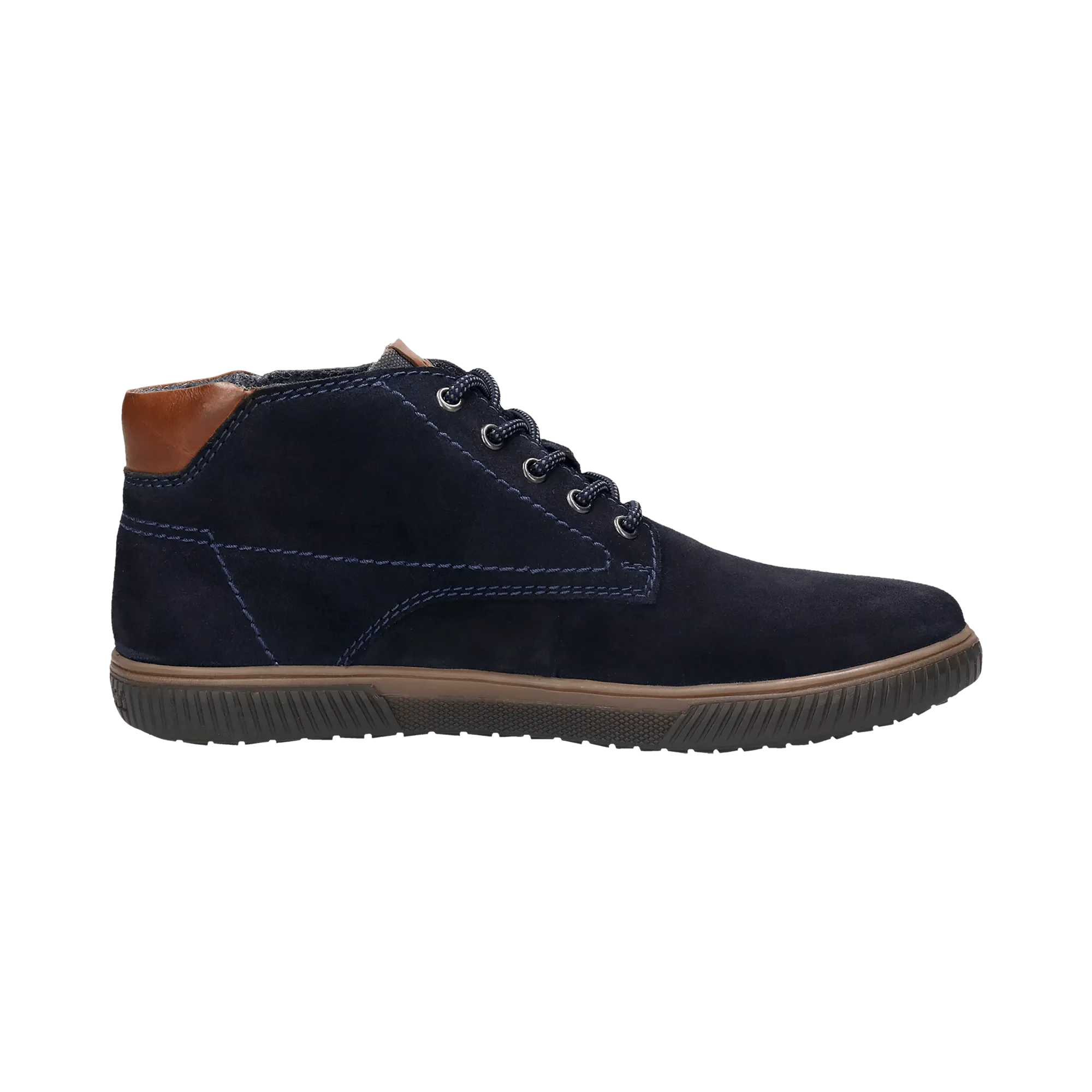 Leder Schnürstiefel dunkelblau - Image 3