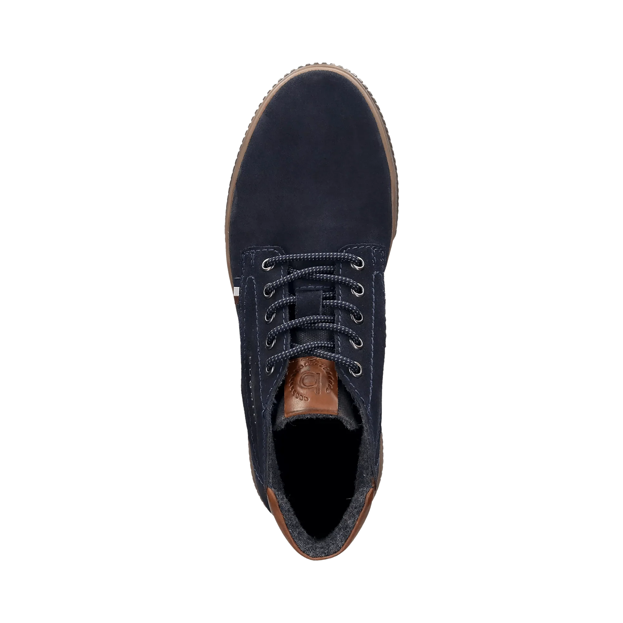 Leder Schnürstiefel dunkelblau - Image 5