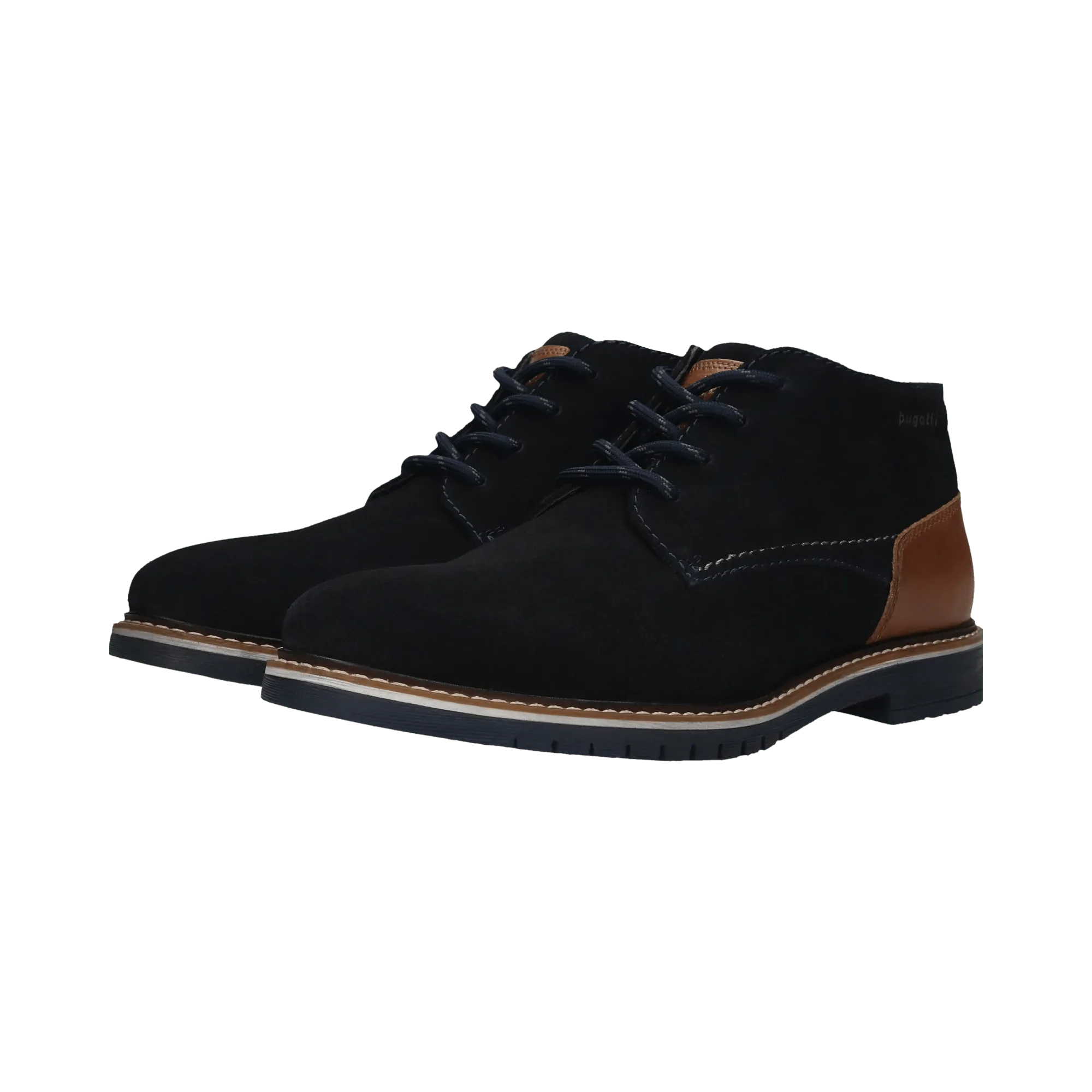 Leder Schnürstiefel dunkelblau - Image 5