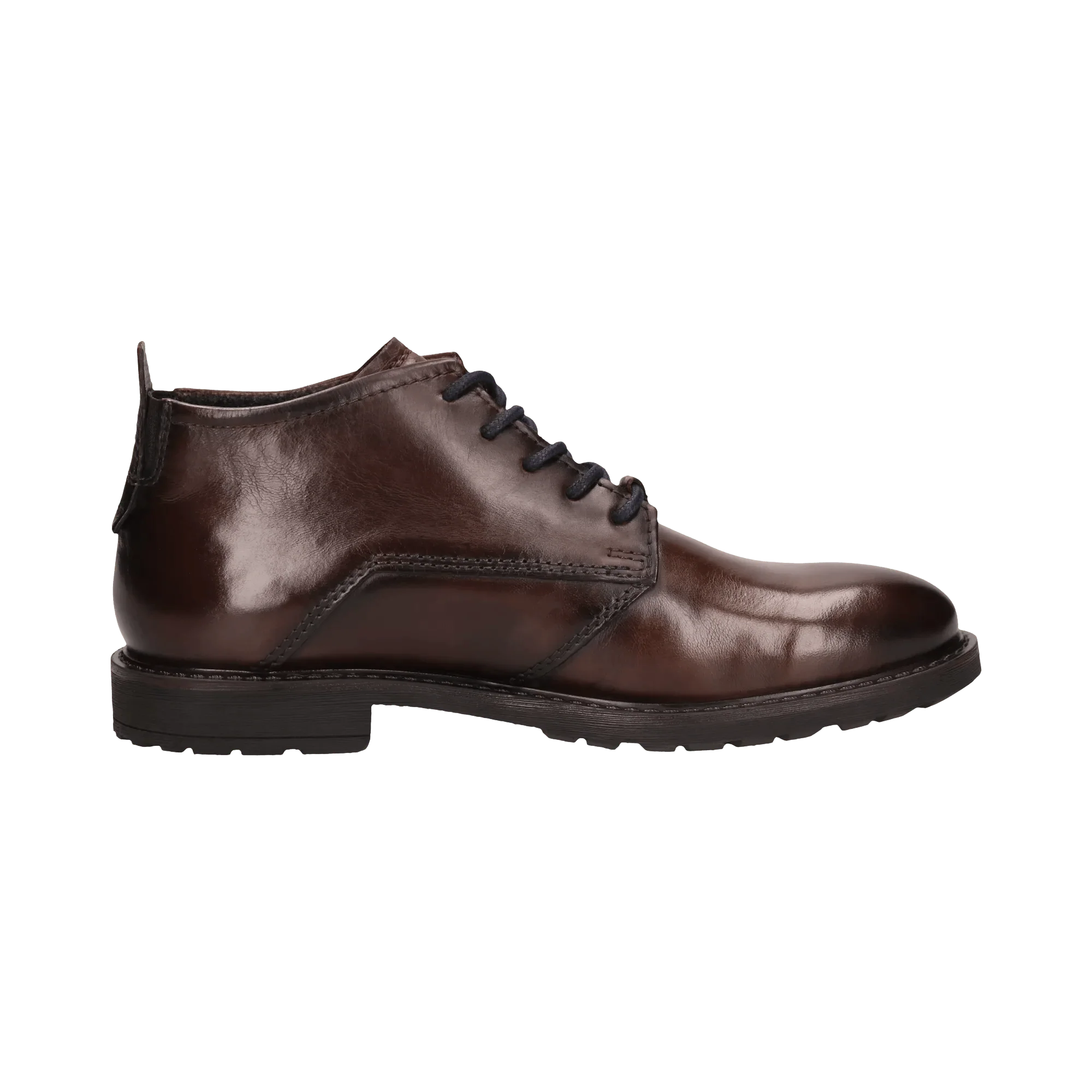 Leder Schnürstiefel dunkelbraun - Image 4