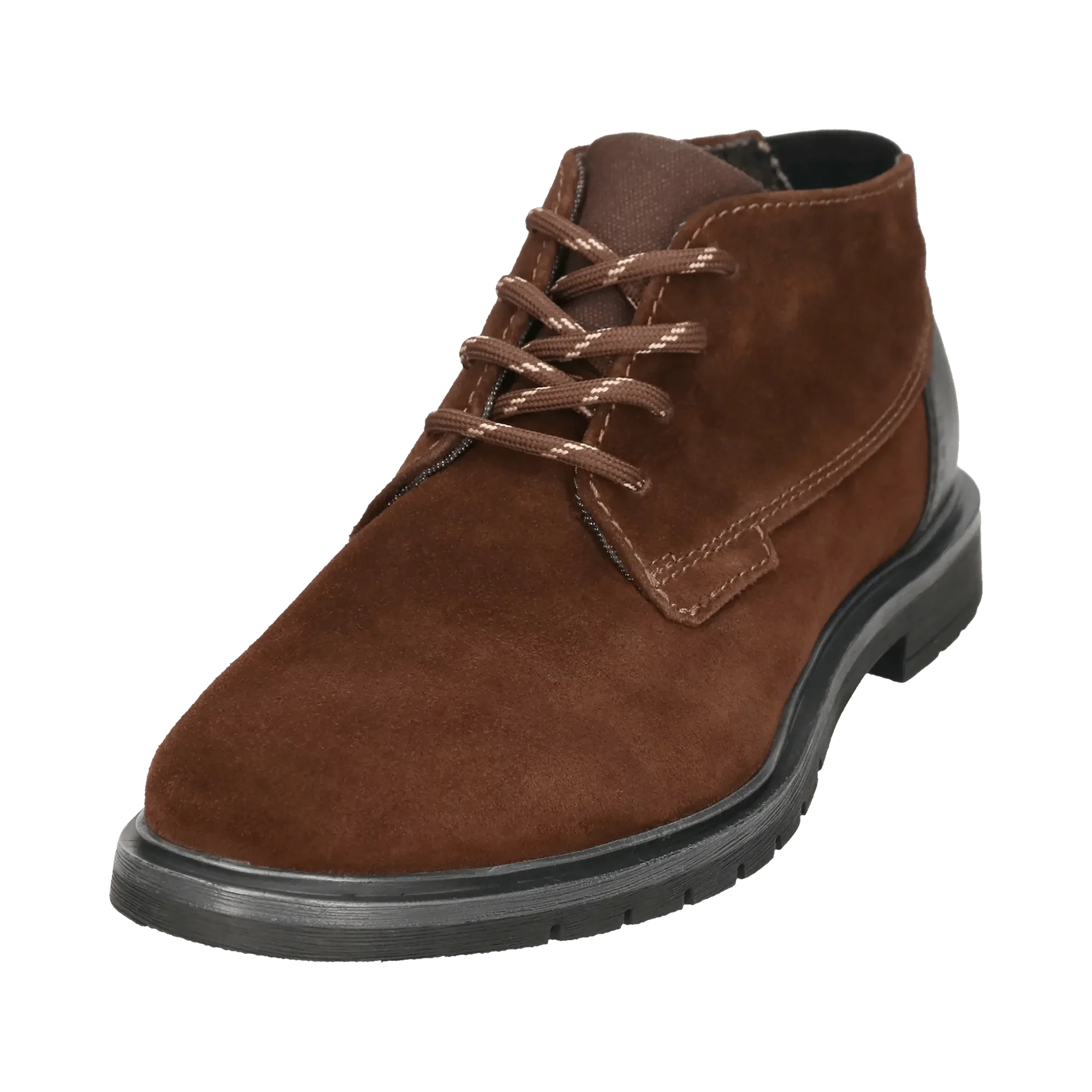 Leder Schnürstiefel dunkelbraun - Image 2