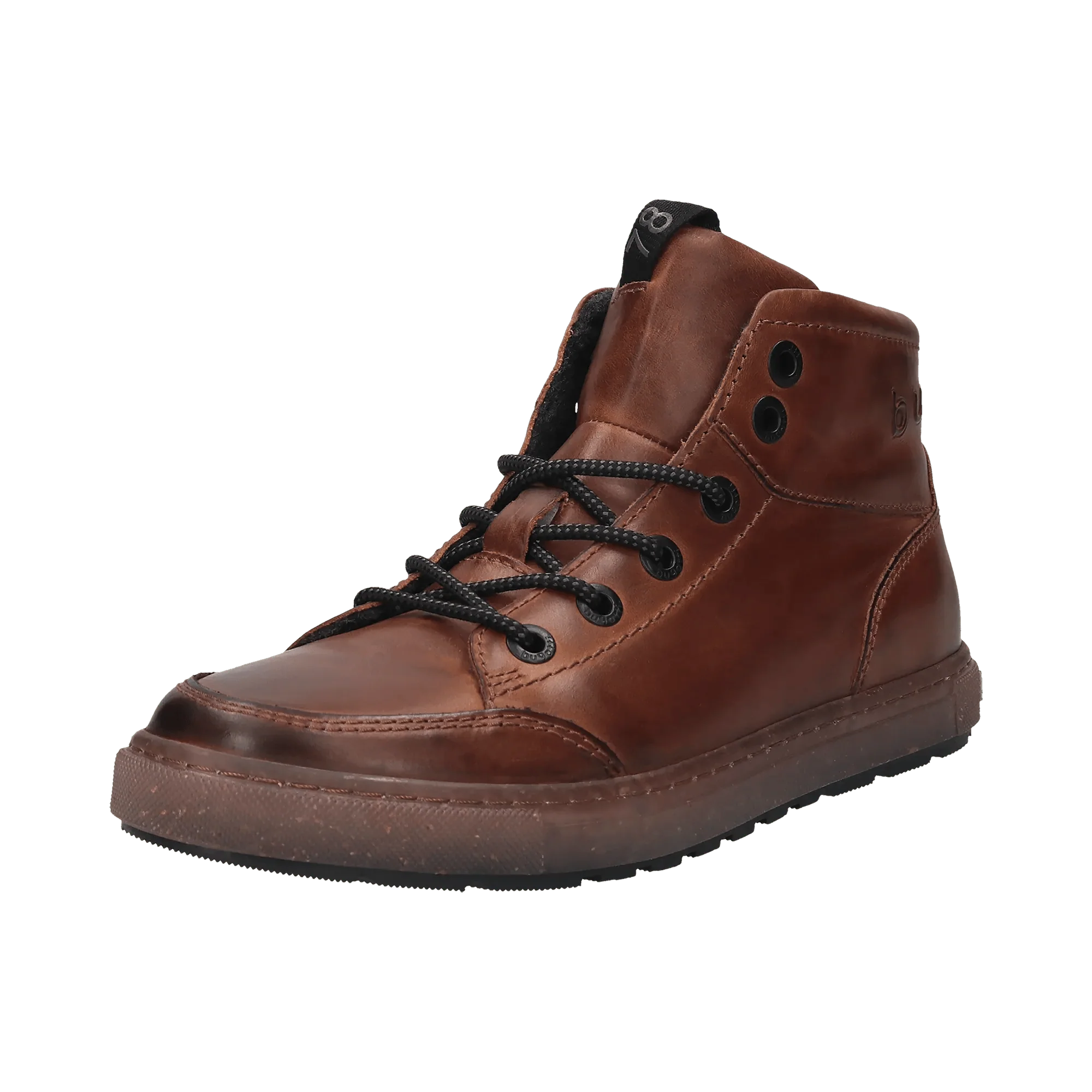 Leder Schnürstiefel dunkelbraun - Image 2