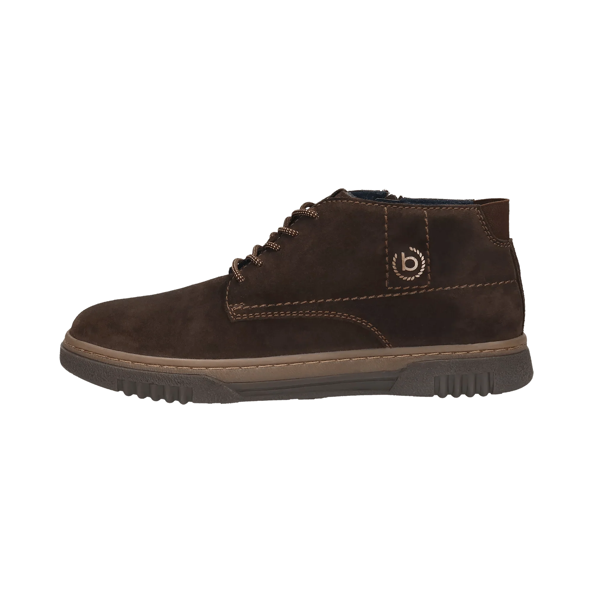 Leder Schnürstiefel dunkelbraun