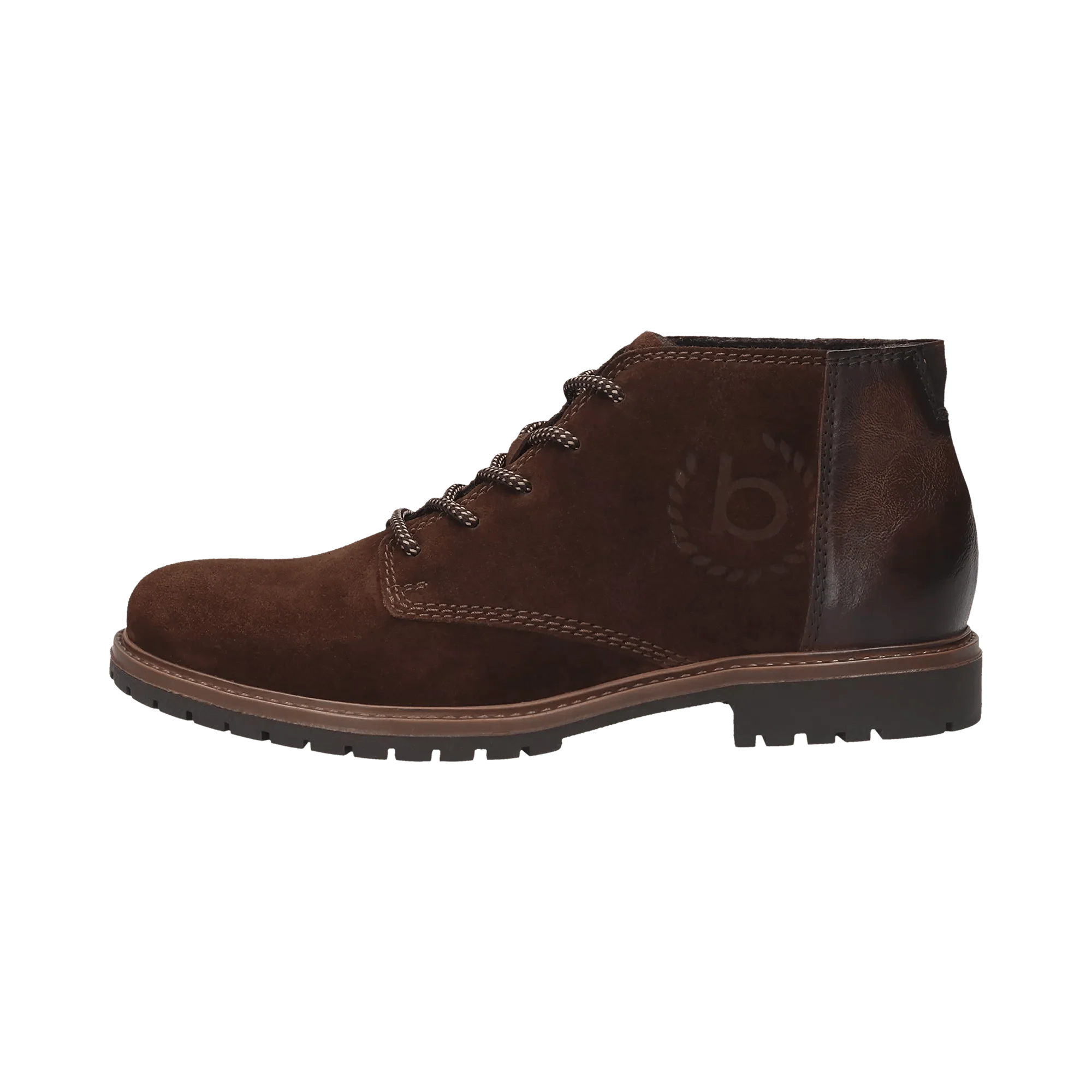 Leder Schnürstiefel dunkelbraun