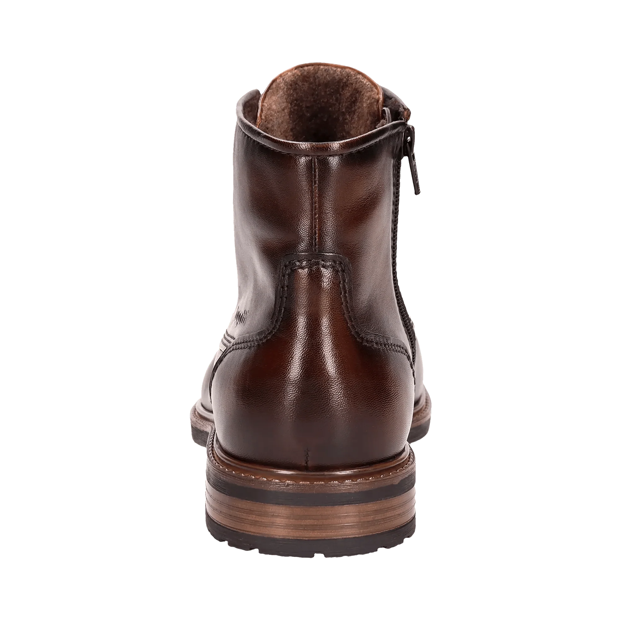 Leder Schnürstiefel dunkelbraun - Image 3