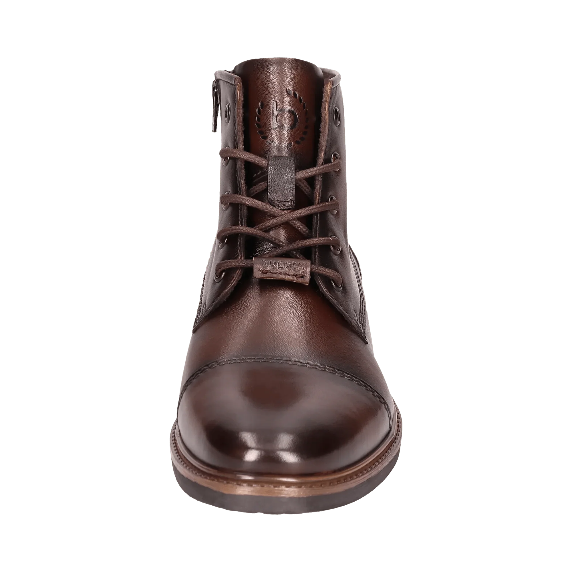 Leder Schnürstiefel dunkelbraun - Image 5