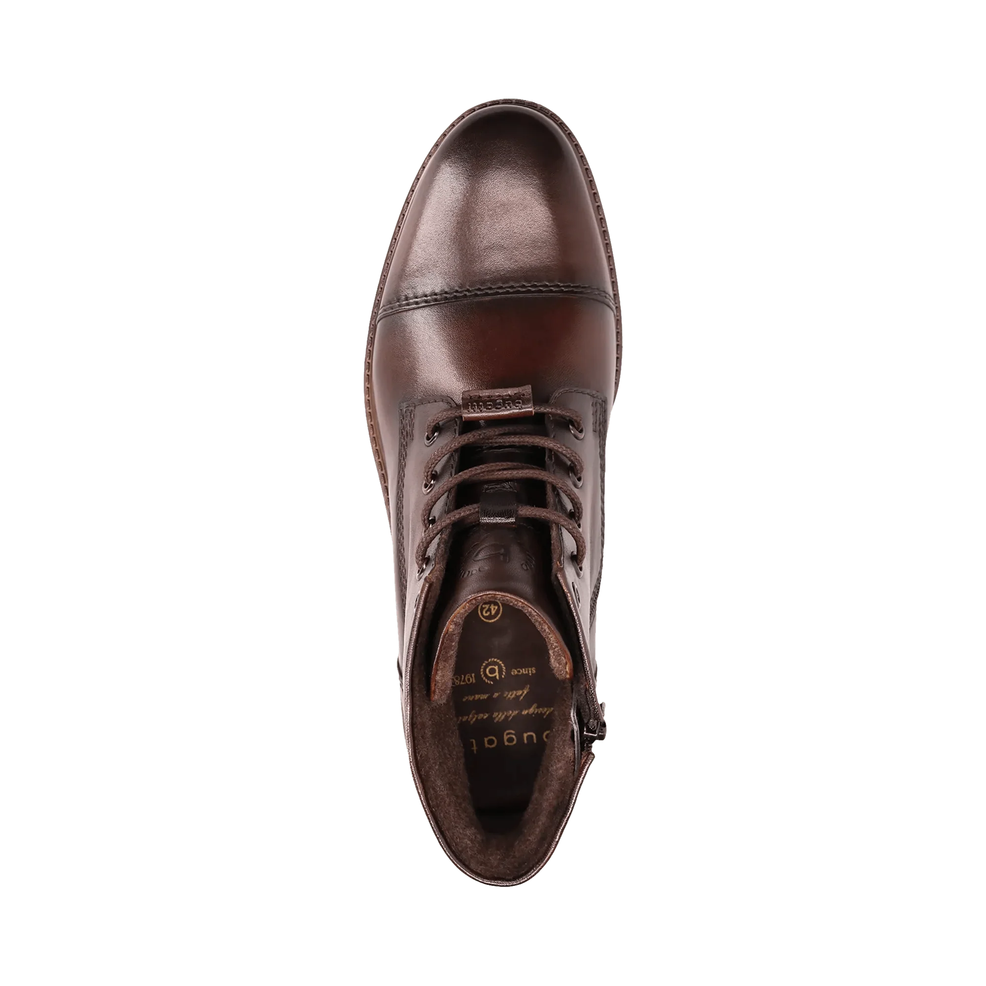 Leder Schnürstiefel dunkelbraun - Image 6