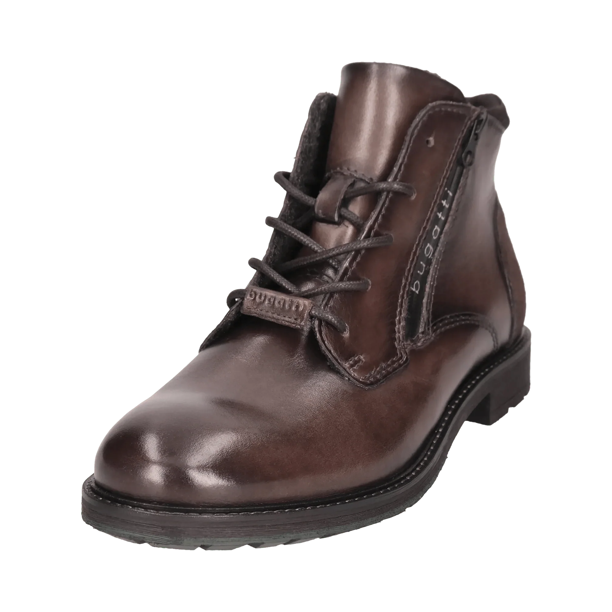 Leder Schnürstiefel dunkelgrau - Image 2
