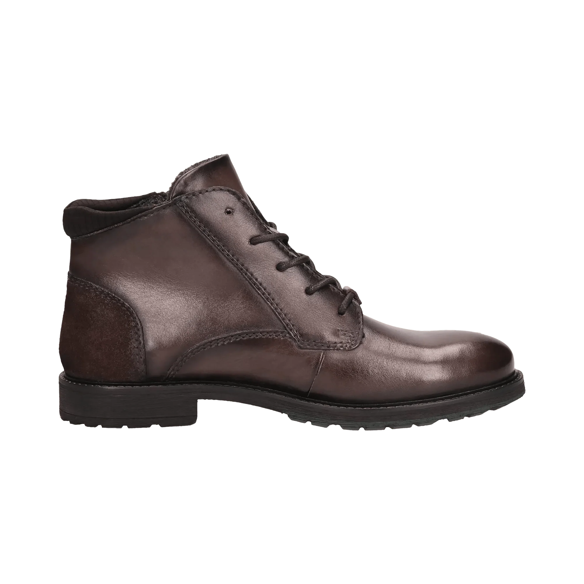 Leder Schnürstiefel dunkelgrau - Image 4