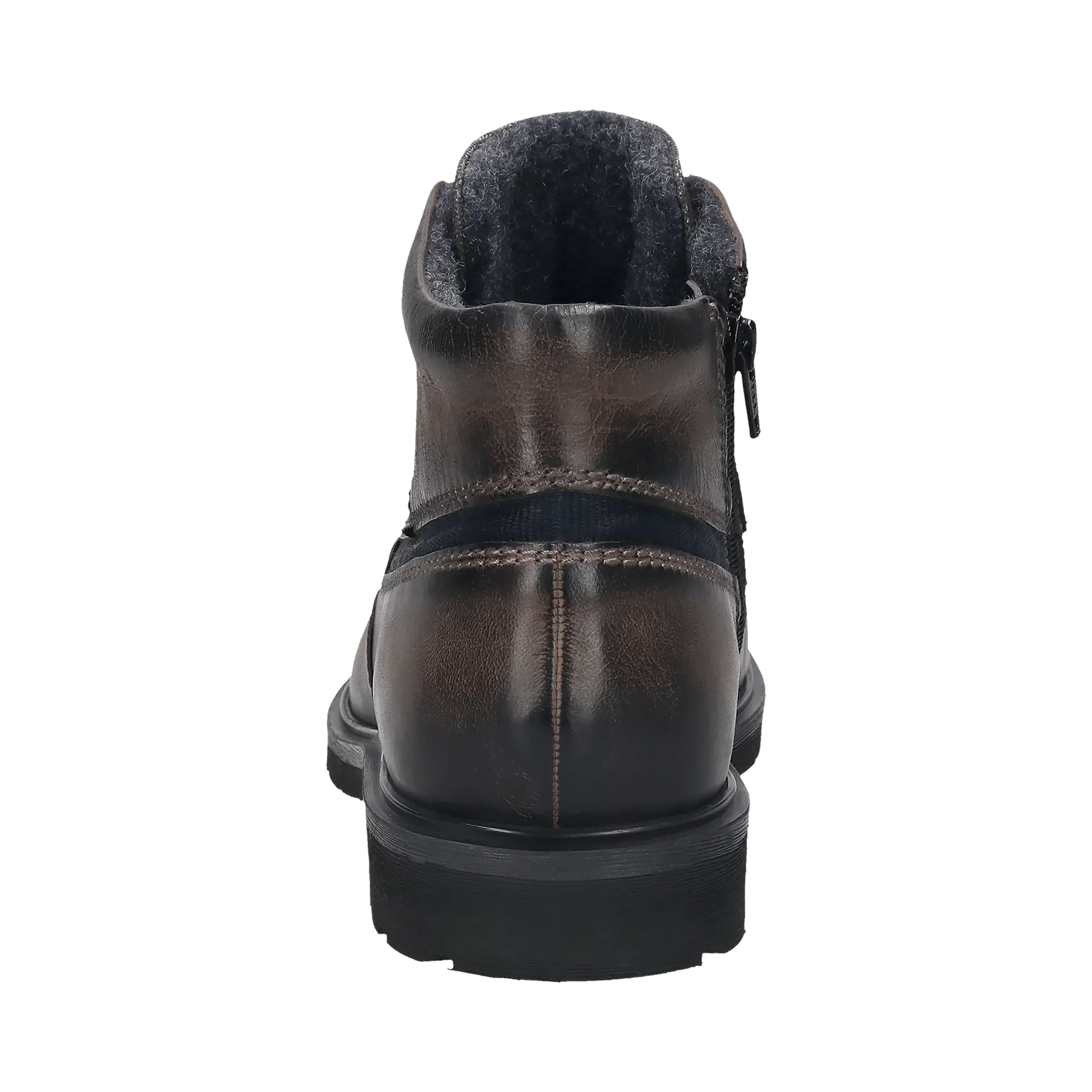 Leder Schnürstiefel dunkelgrau - Image 3
